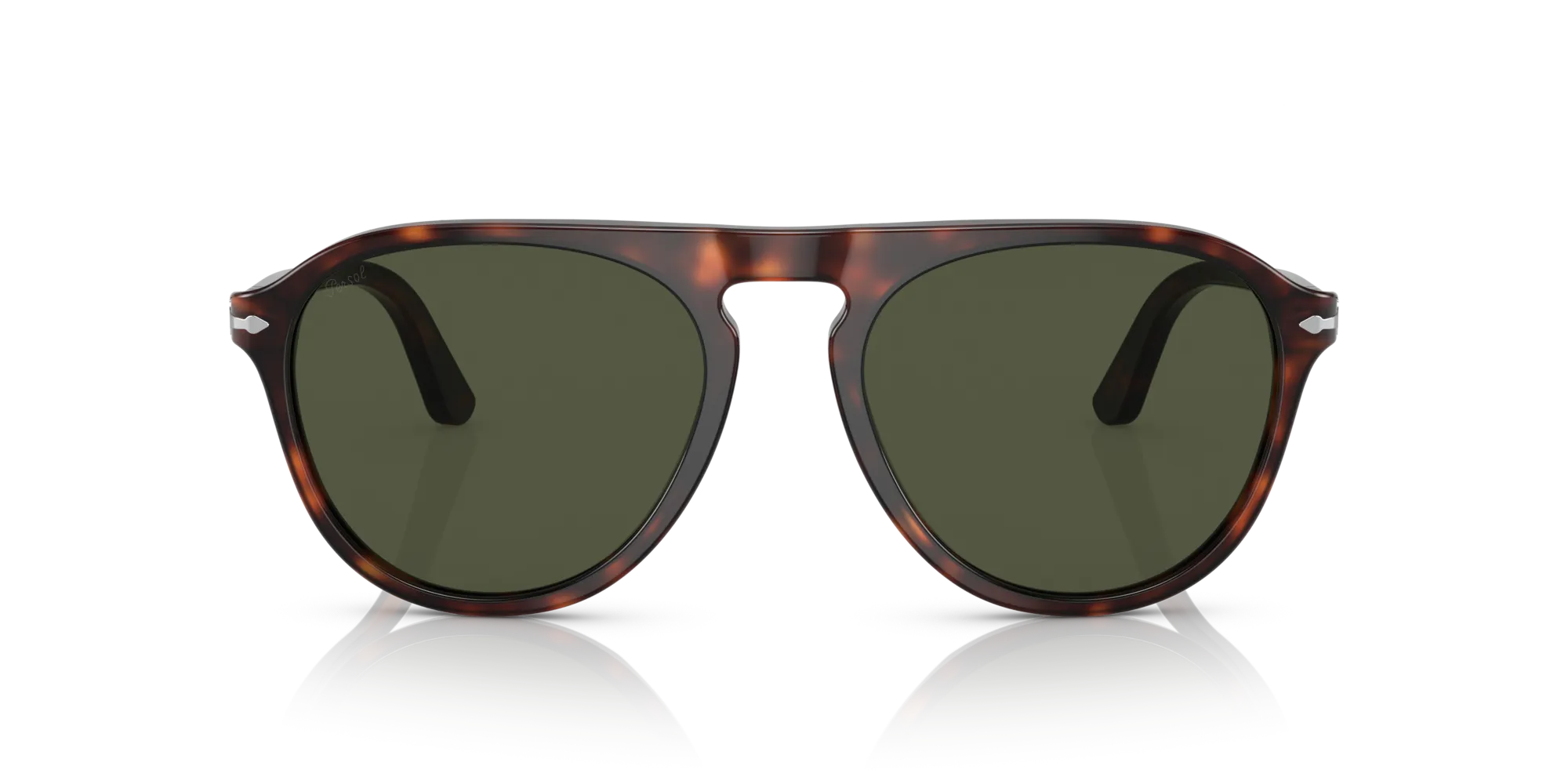 Persol PO3302S 24/31 Occhiali da sole Acetato Tartaruga Verde Pilot Normale - immagine 3