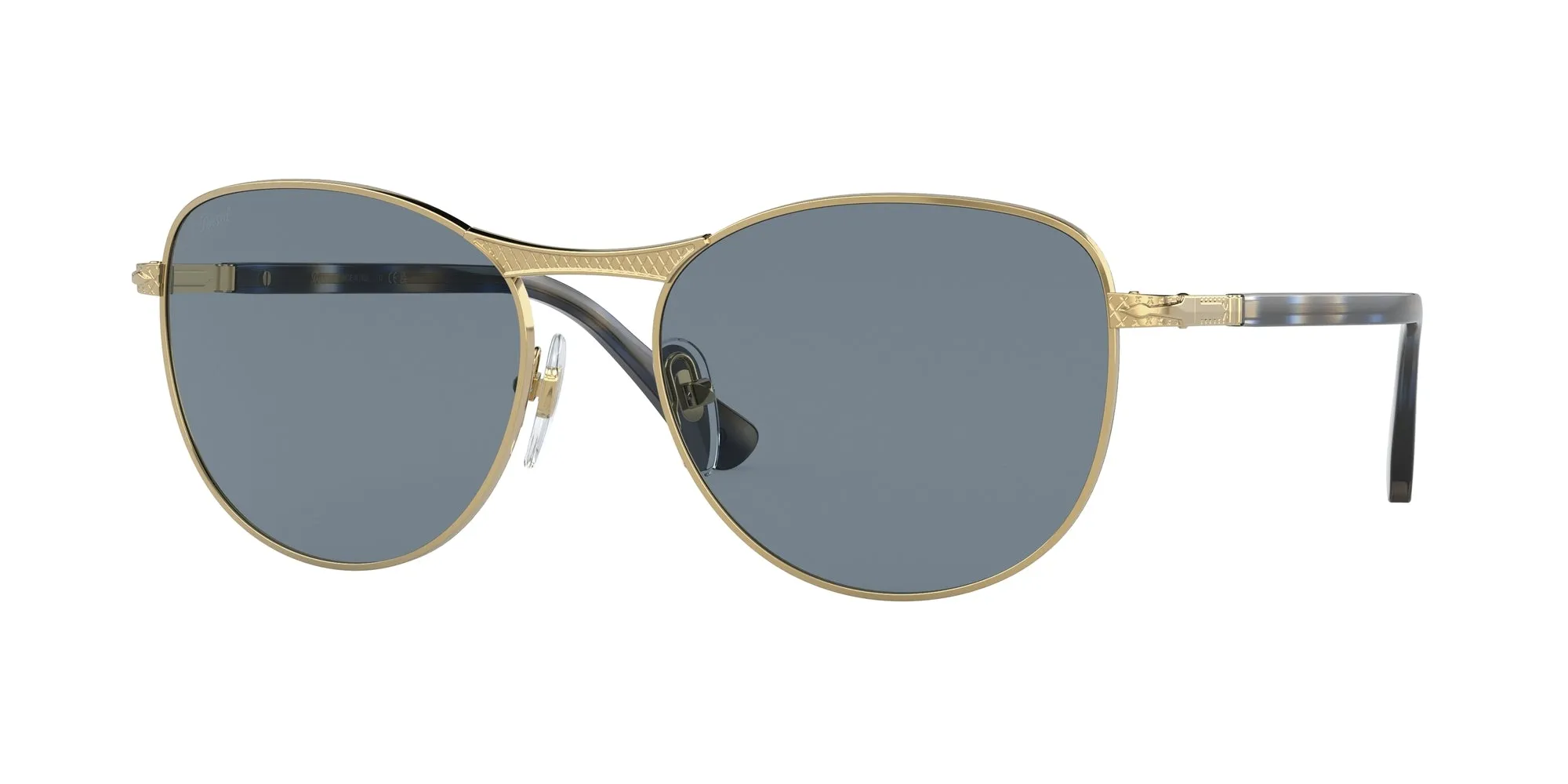 Persol PO1002S 515/56 Occhiali da sole Metallo Oro Pantos Anti-luce blu - immagine 1