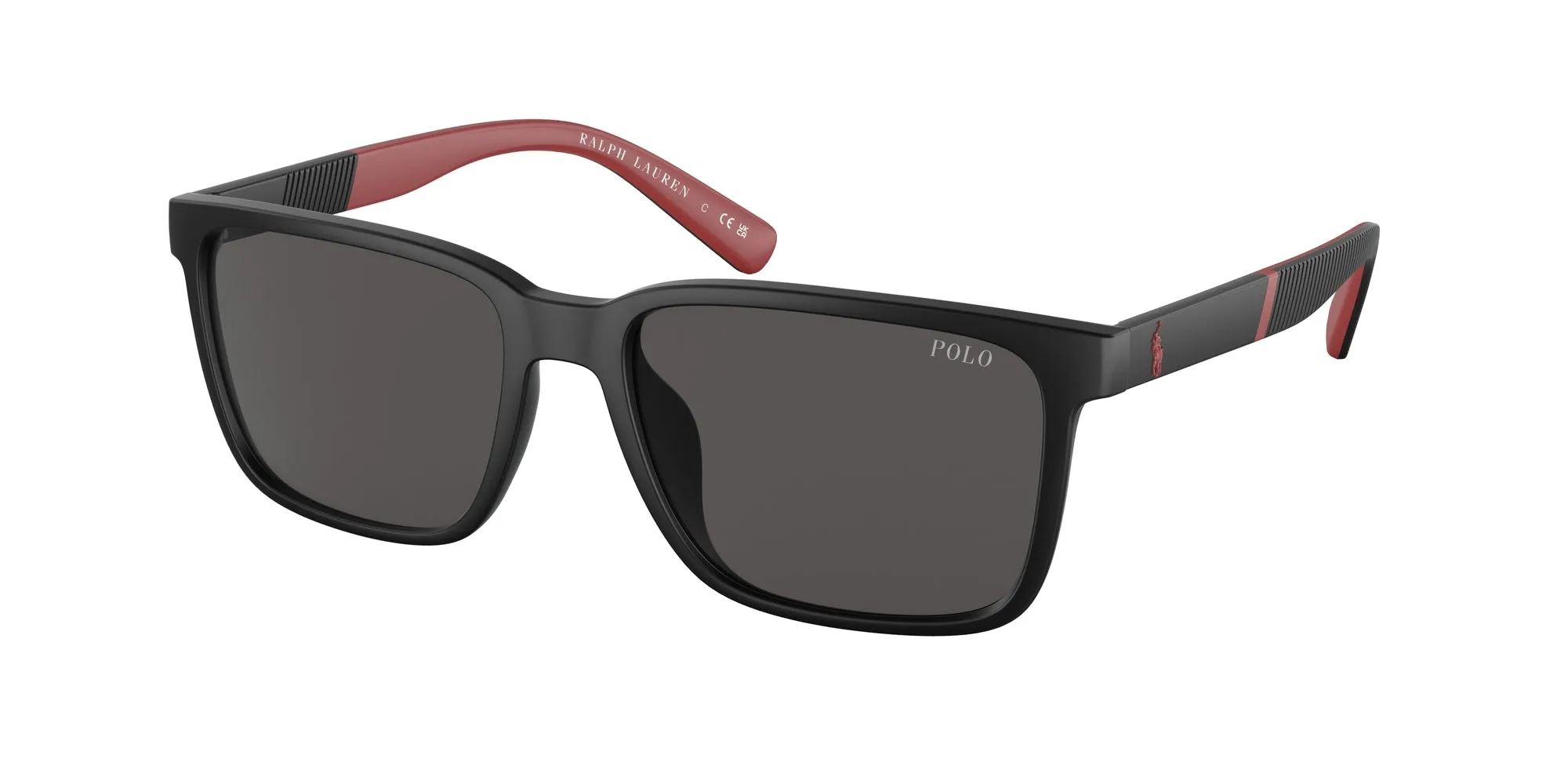 Polo Ralph Lauren PH4189U 537587 Occhiali da sole Iniettato Nero Grigio Squadrata Normale - immagine 1
