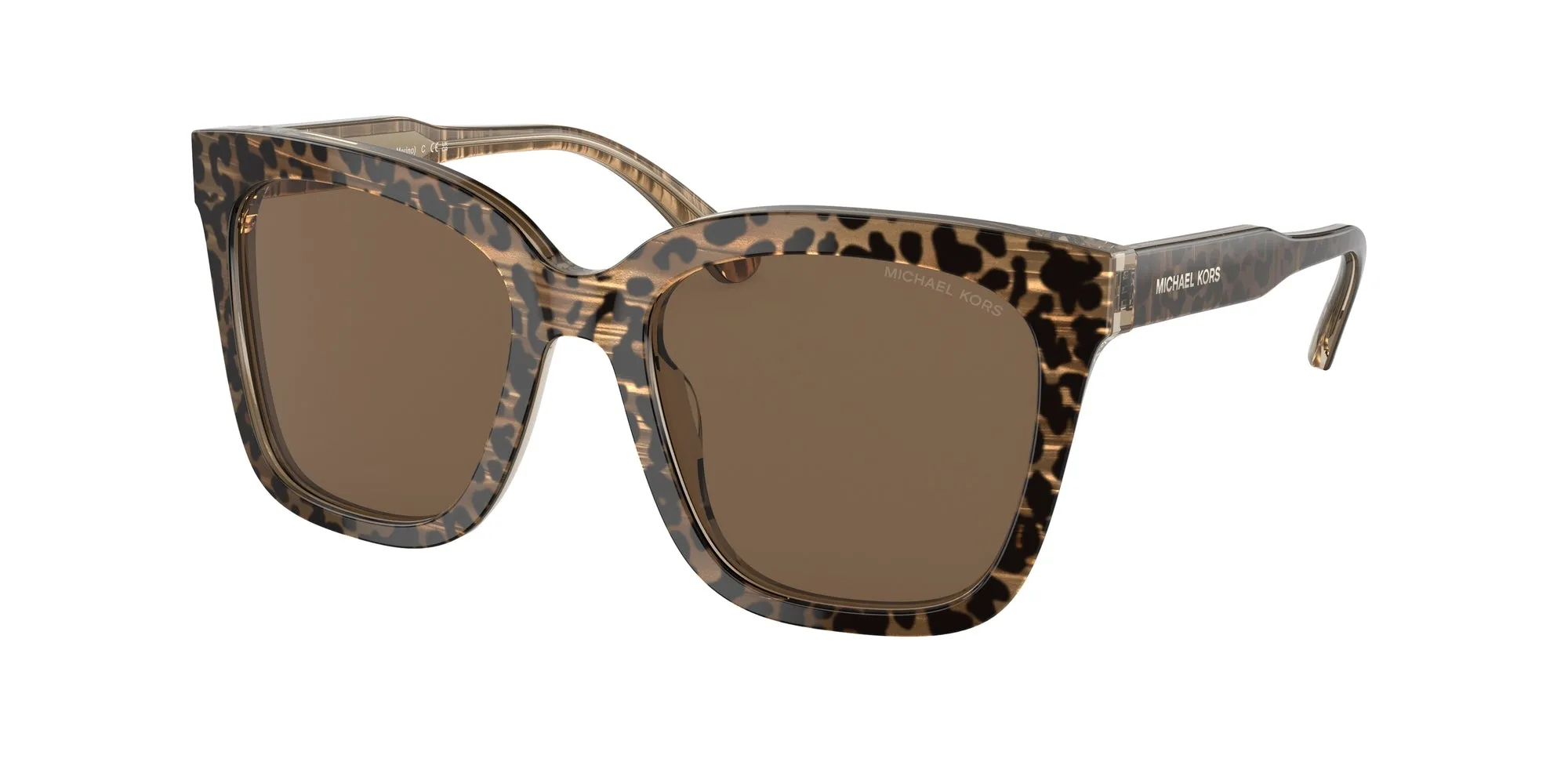 Michael Kors MK2163 SAN MARINO 391773 Occhiali da sole Acetato Marrone Marrone Squadrata Normale - immagine 1