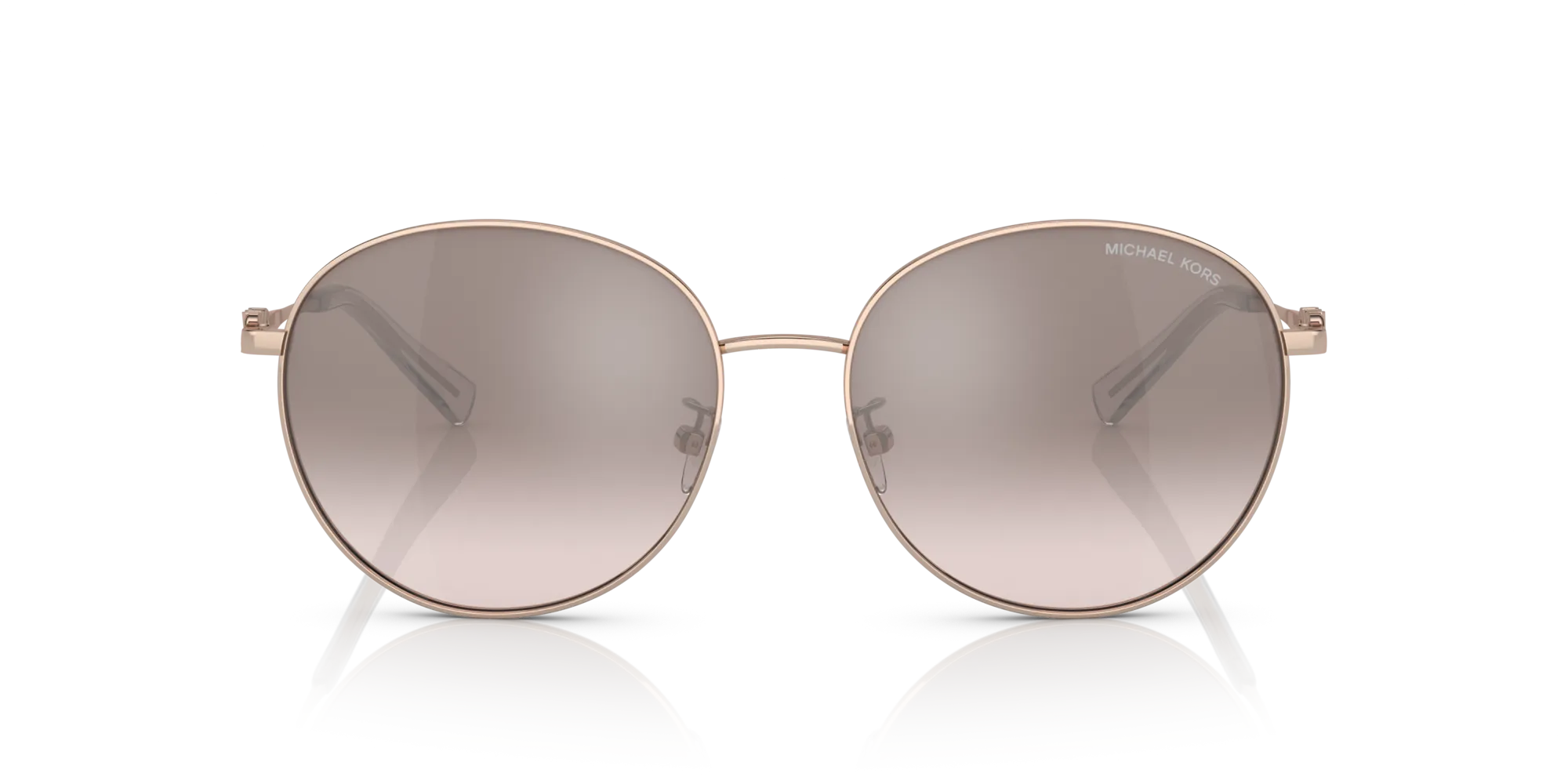 Michael Kors MK1119 ALPINE 11088Z Occhiali da sole Metallo Oro Argento Rotonda Normale Sfumato - immagine 3