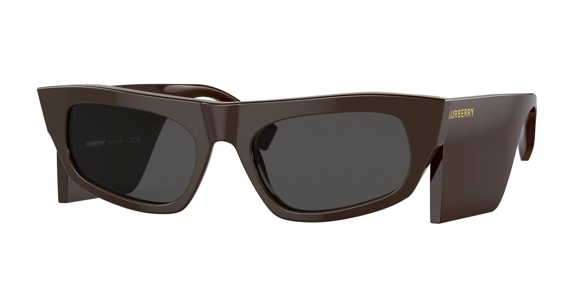 Burberry BE4385 PALMER 403787 Occhiali da sole Plastica Marrone Grigio Geometrica - immagine 1