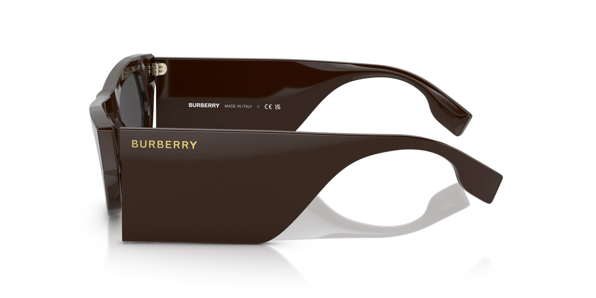 Burberry BE4385 PALMER 403787 Occhiali da sole Plastica Marrone Grigio Geometrica - immagine 4