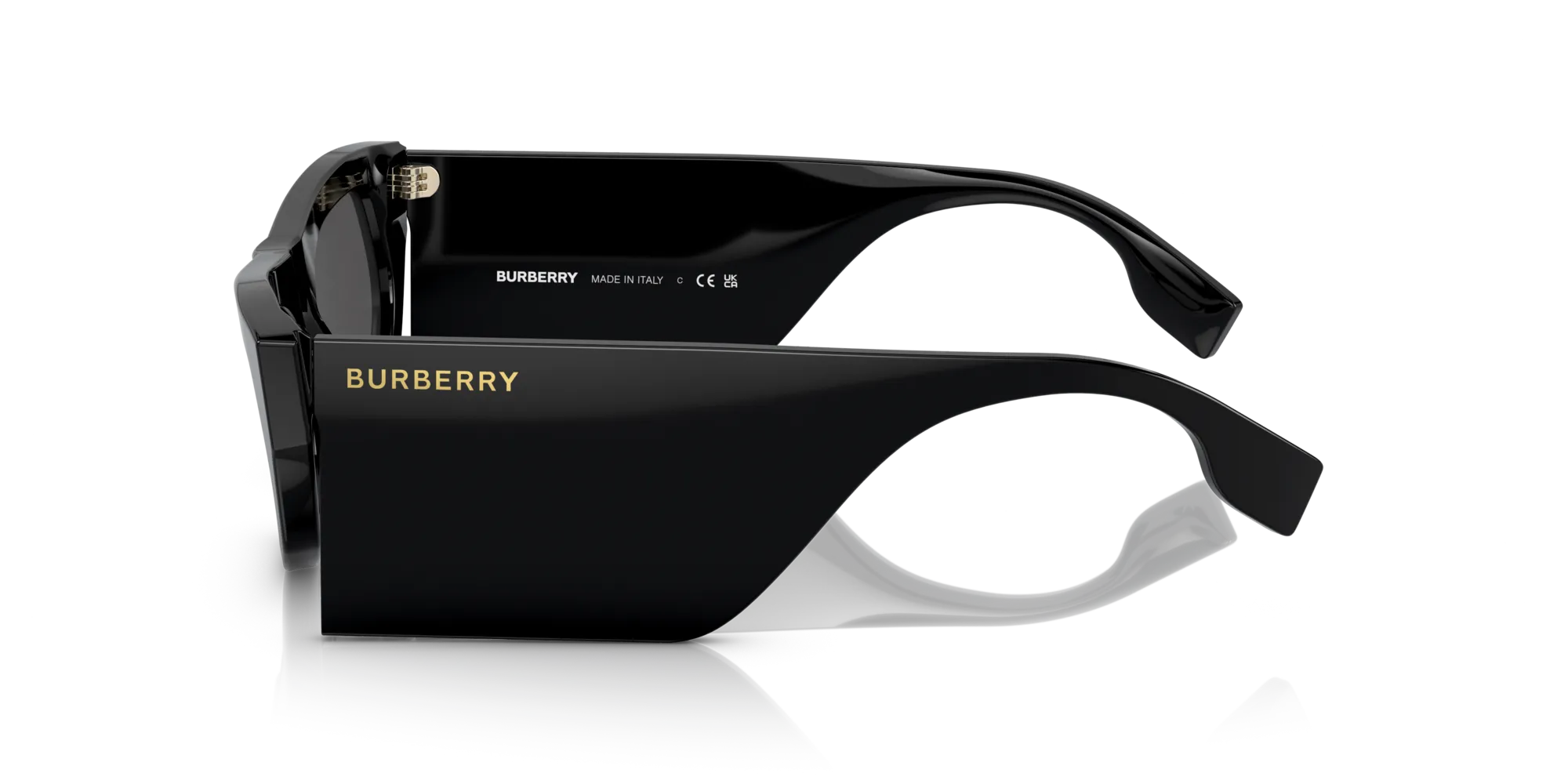 Burberry BE4385 PALMER 300187 Occhiali da sole Acetato Nero Grigio Geometrica Normale - immagine 4