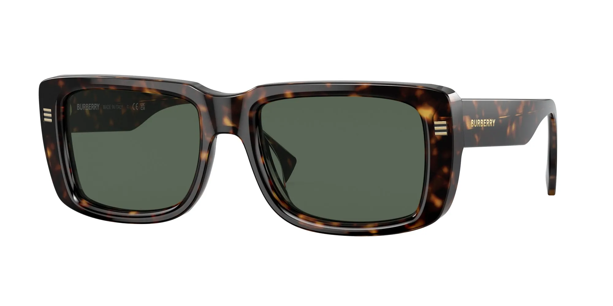 Burberry BE4376U JARVIS 300271 Occhiali da sole Acetato Marrone Verde Squadrata Normale - immagine 1