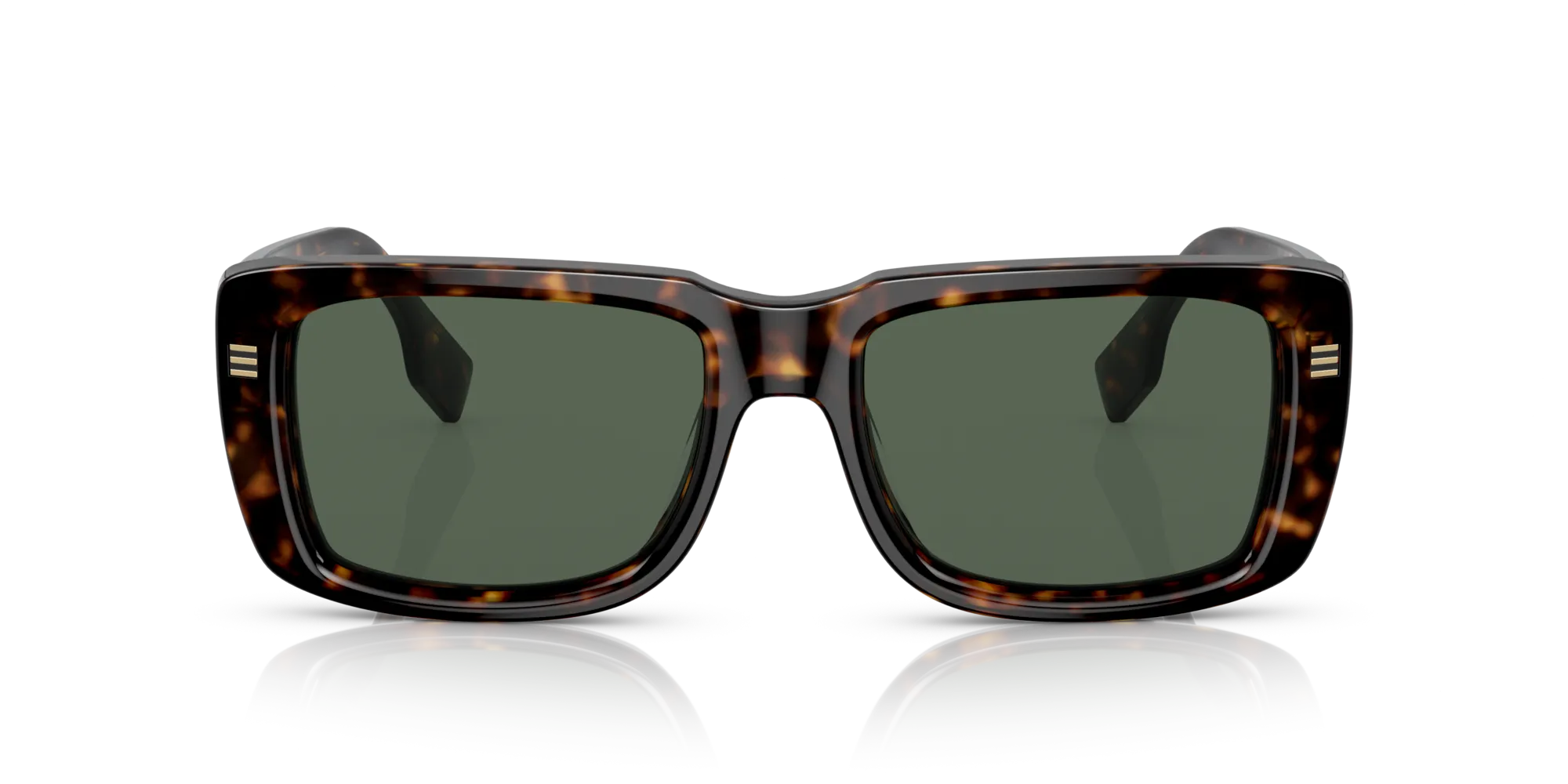 Burberry BE4376U JARVIS 300271 Occhiali da sole Acetato Marrone Verde Squadrata Normale - immagine 3