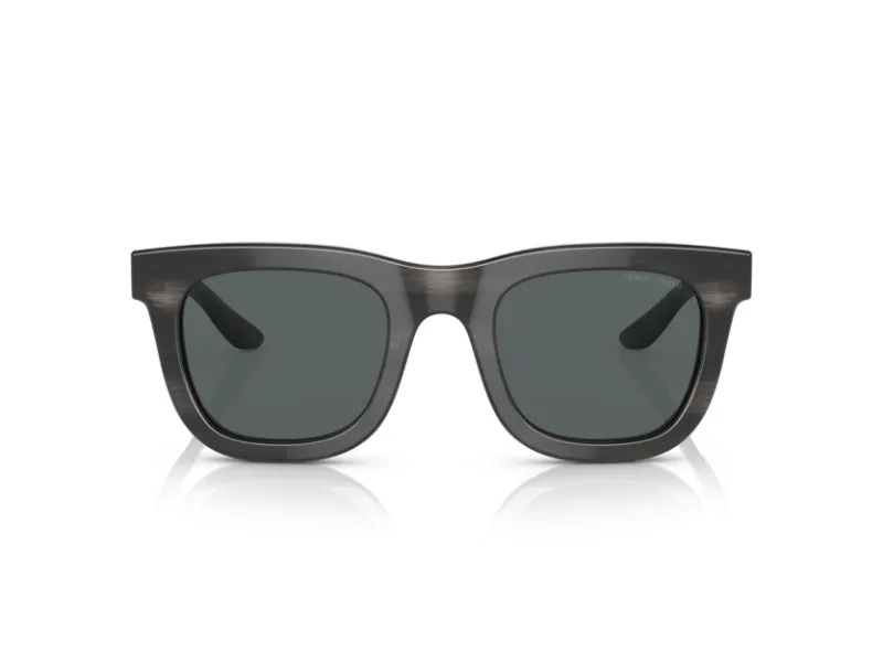Giorgio Armani AR8171 5964P2 Occhiali da sole Acetato Grigio Grigio Squadrata Polarizzata - immagine 2