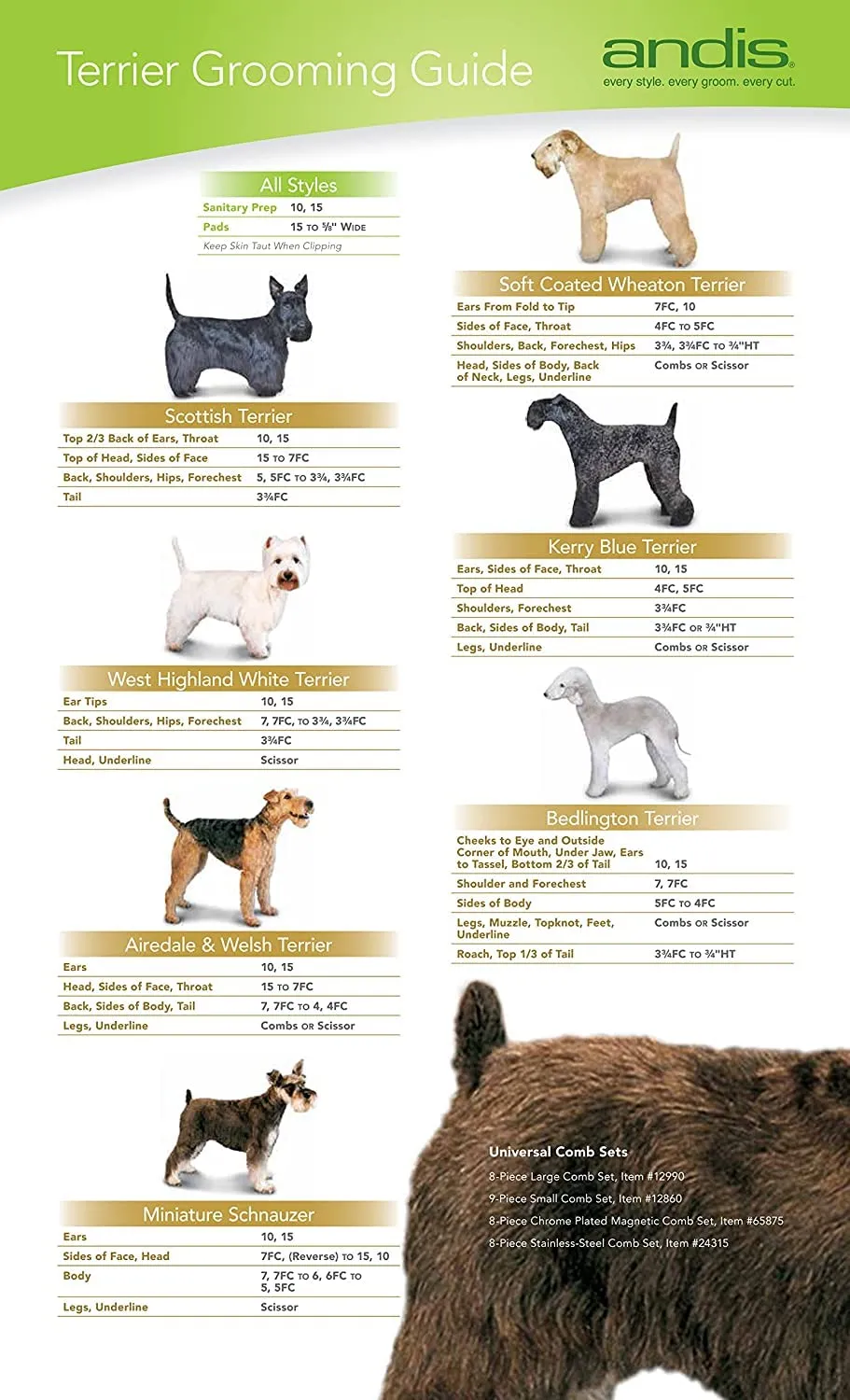 Andis 64440 Ceramicedge Lama di Ricambio per Animali Domestici a Grana Grossa in Ceramica, Misura Grossa, Argento - immagine 4