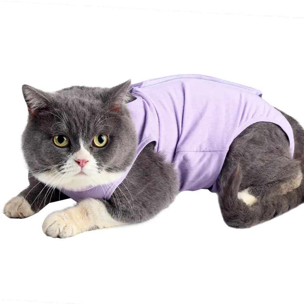 LIANZIMAU Body Gatto Cane Post Operatorio E-Collar Alternativa Dopo Un Intervento Chirurgico, Wear Tuta - immagine 1