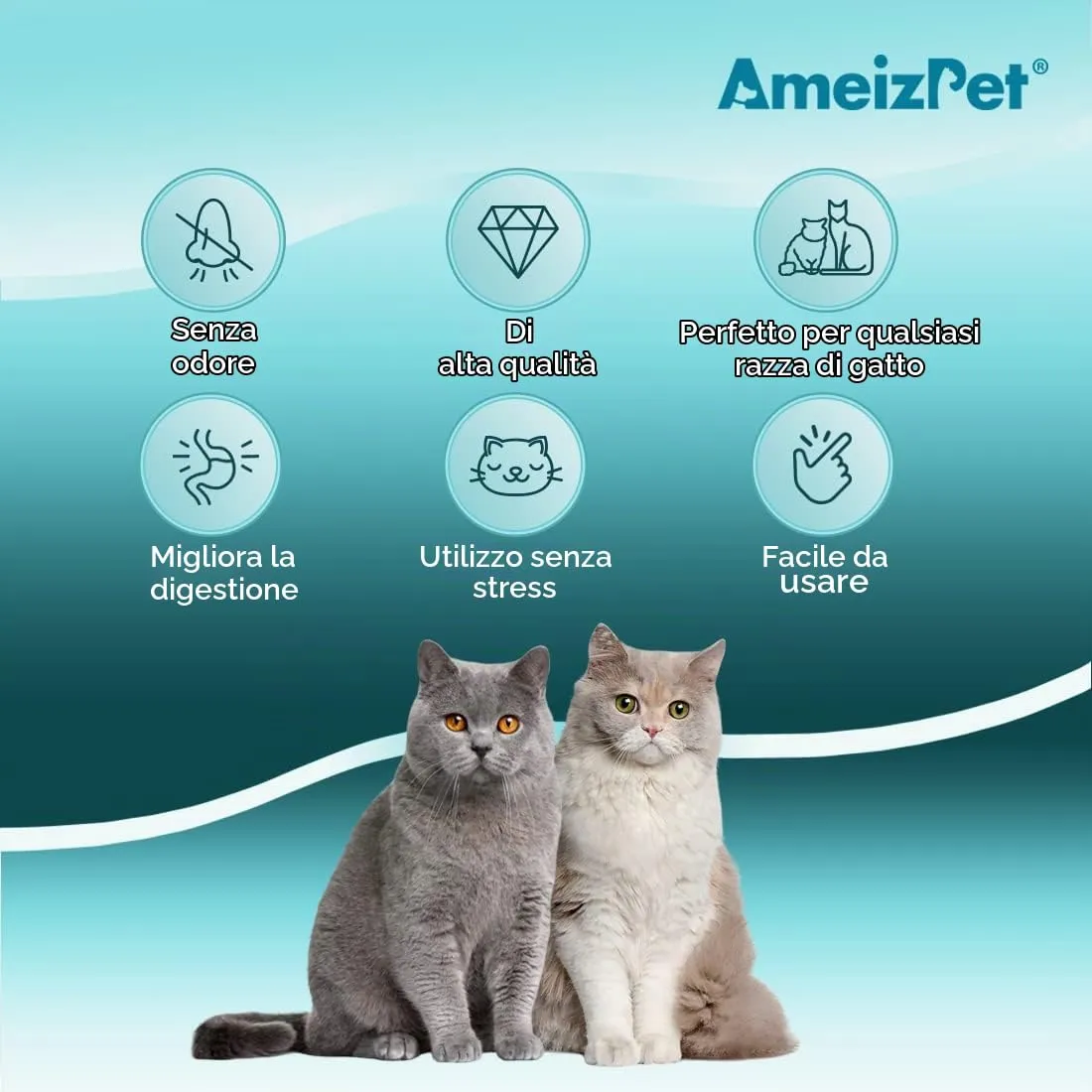 AmeizPet Erba Gatta Secca Per Gatto Pronta, Naturale Bastoncini Matatabi Per Gatti - Bastoncini Da Masticare, Silvervine Pulizia Denti Per Gatti 6 Pcs - immagine 5