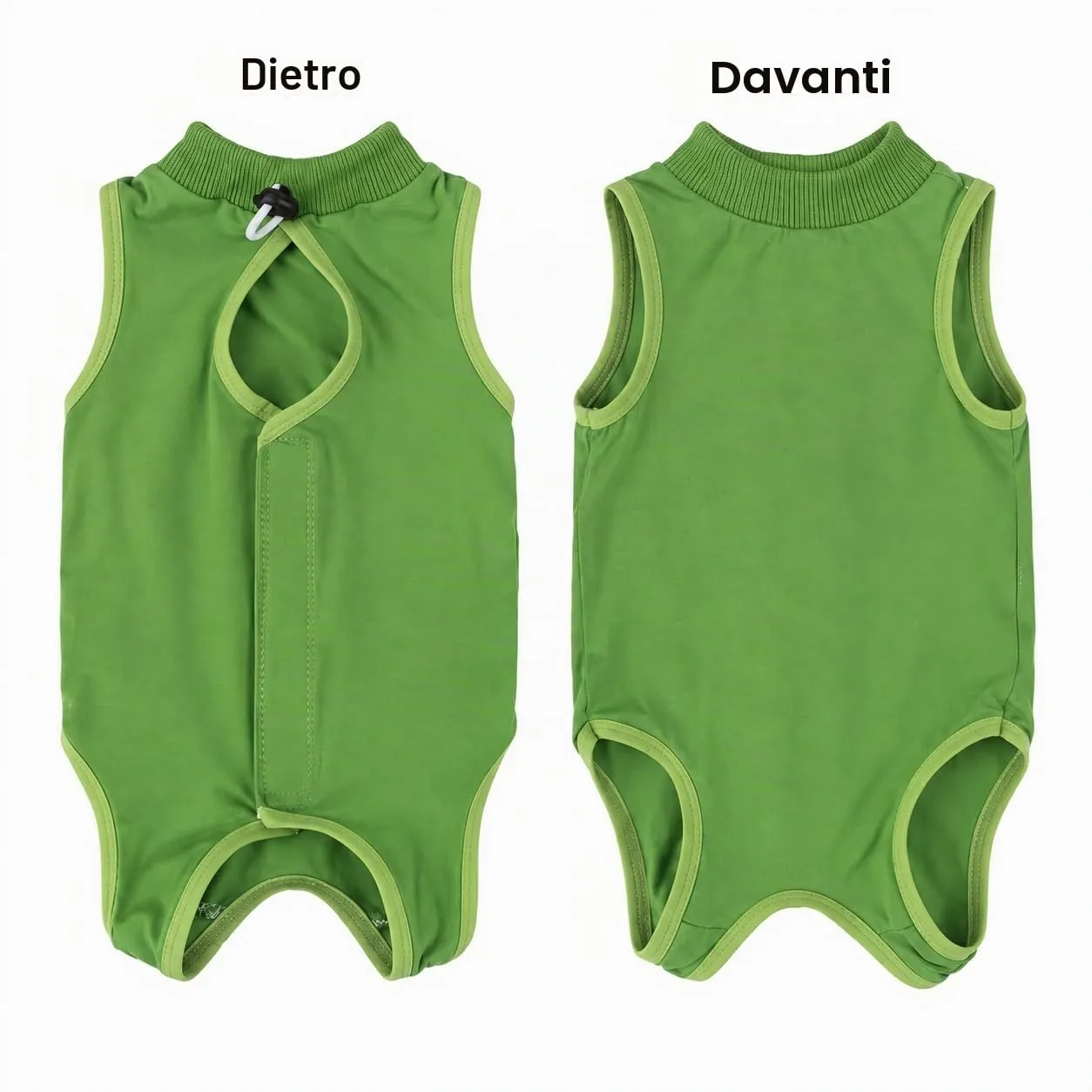 Avont Tuta da Recupero per Gatti, Body Gatto Post Operatorio Sterilizzazione, Cat Recovery Suit, Vestito Gatto per Impedire Leccare Ferita Addominale Dopo l'intervento Chirurgico –Verde(S) - immagine 8