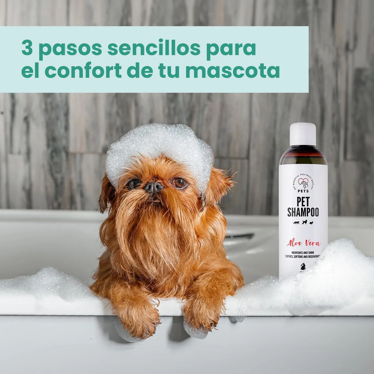 Shampoo per cani e gatti – Shampoo per cani per lucentezza e cura – Ideale per pelo e pelle sensibili – 250 ml - immagine 3