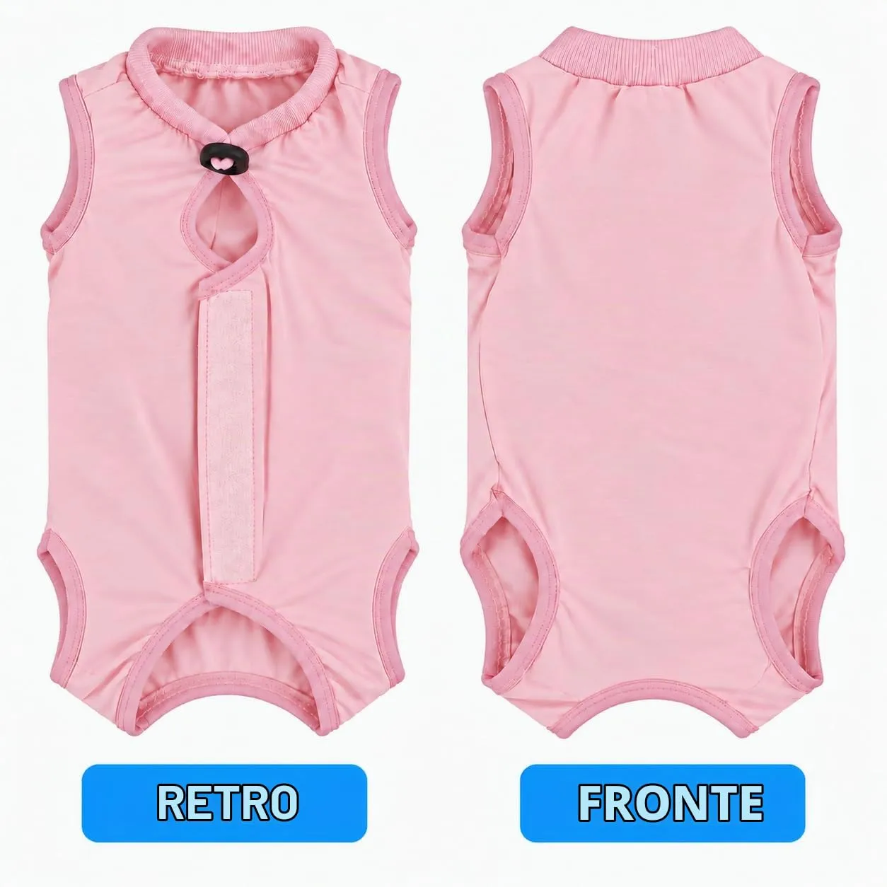 Avont Tuta da Recupero per Gatti, Body Gatto Post Operatorio Sterilizzazione, Cat Recovery Suit, Vestito Gatto per Impedire Leccare Ferita Addominale Dopo l'intervento Chirurgico –Rosa(S) - immagine 9