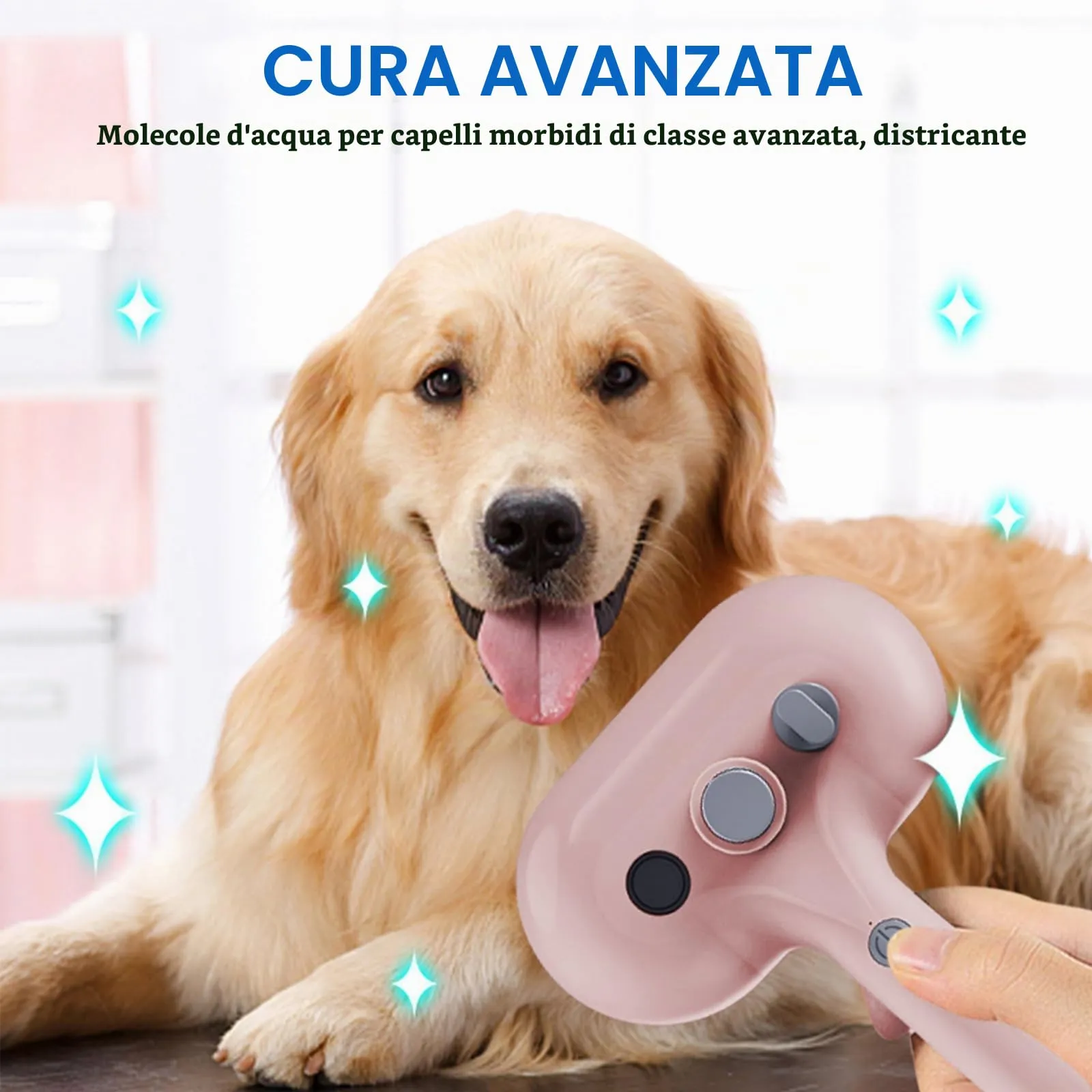 Steamy Cat Brush, 3 in 1 Spazzola a Vapore Per Gatti e Cani, Spazzola Elettrica per Pettine Massaggiante per Animali Domestici per massaggio,cura e depilazione - immagine 5