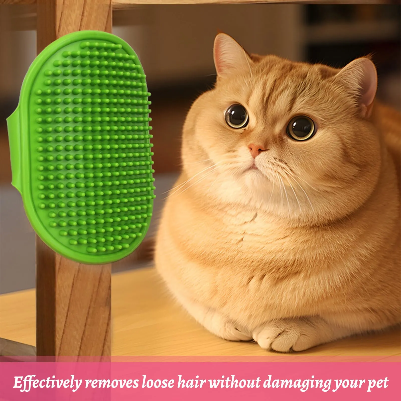 4 cuscinetti per la toelettatura del gatto, in silicone, per toelettatura e toelettatura gatti, 2 in 1, per gatti da interni, spazzola per gattini, divani, sedie, gambe (4 colori) - immagine 6
