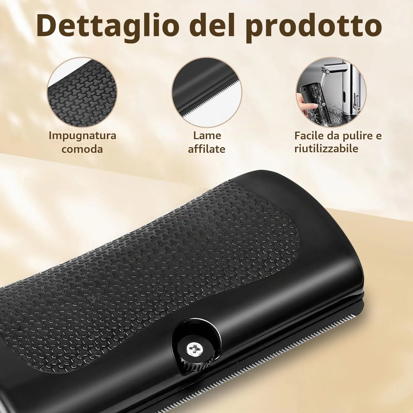 Spazzola Per Cani e Gatti, Spazzola Per La Cura Degli Animali Domestici, Pettine Per Animali A Pelo, Pettine Cane Pelo, Slanatore Gatti Pelo, 1 Pezzi - immagine 3