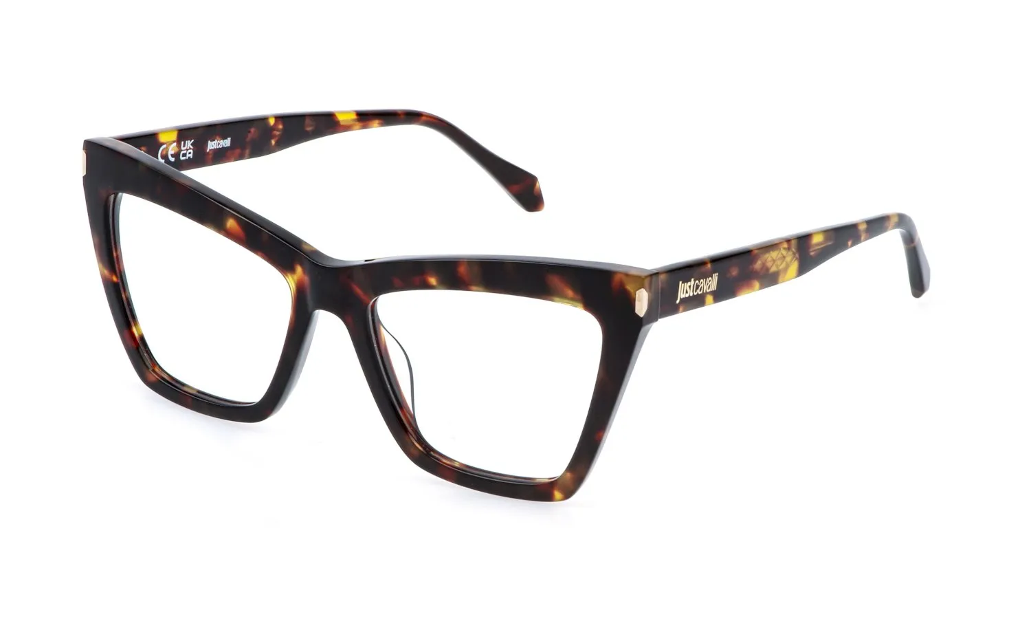Just Cavalli VJC138 09XK Montature da vista Acetato Havana Squadrata - immagine 1