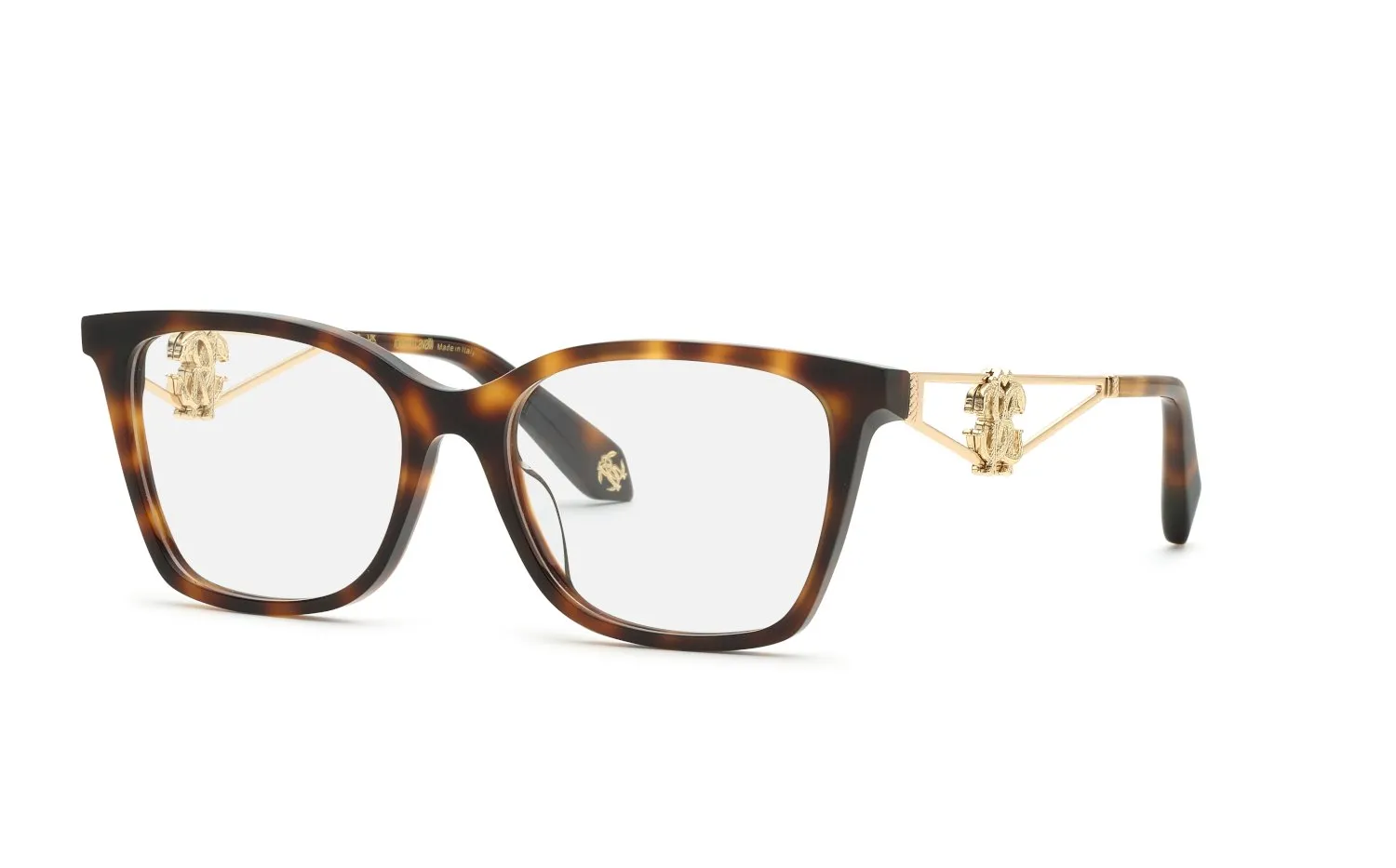 Roberto Cavalli VRC149 09AJ Montature da vista Acetato Havana Farfalla - immagine 1