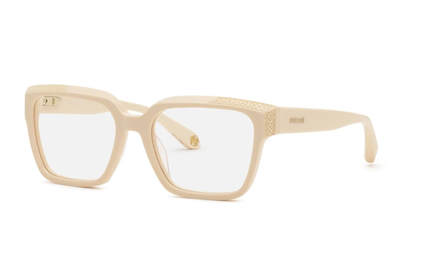 Roberto Cavalli VRC147M 09X7 Montature da vista Acetato Avorio Squadrata - immagine 1