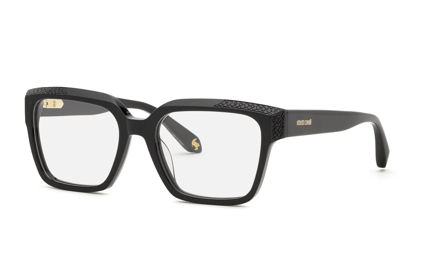 Roberto Cavalli VRC147M 700 Montature da vista Acetato Nero Squadrata - immagine 1
