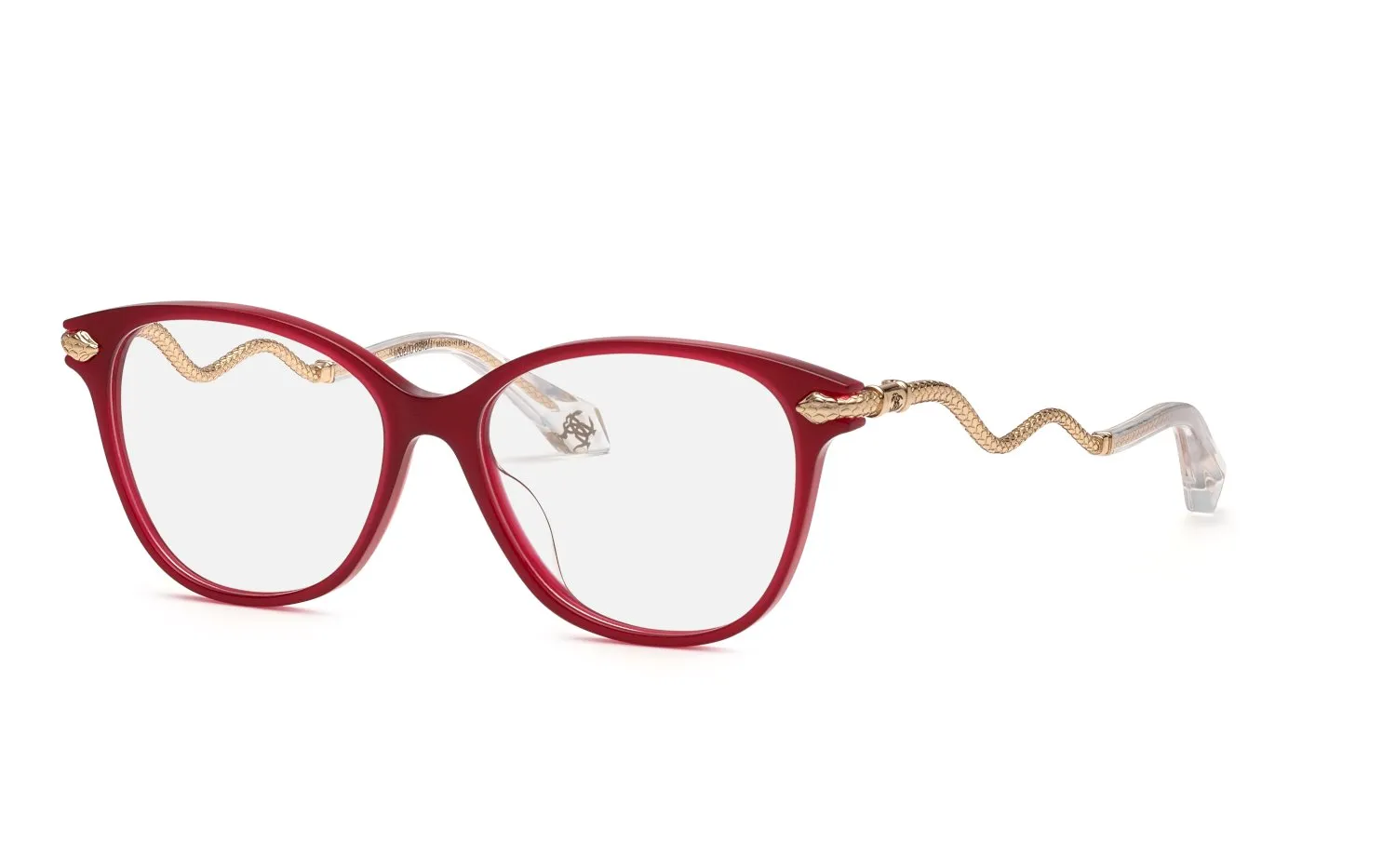 Roberto Cavalli VRC121 06PJ Montature da vista Acetato Viola Farfalla - immagine 1