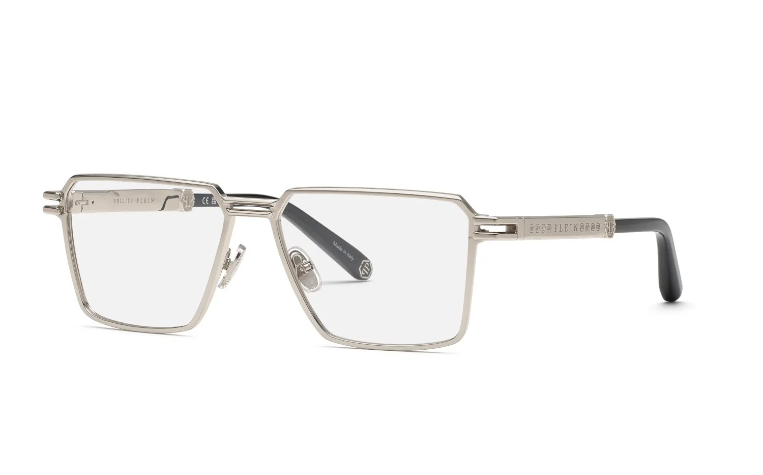Philipp Plein VPP208M PLEIN LEGACY 579 Montature da vista Metallo Palladio Geometrica - immagine 1
