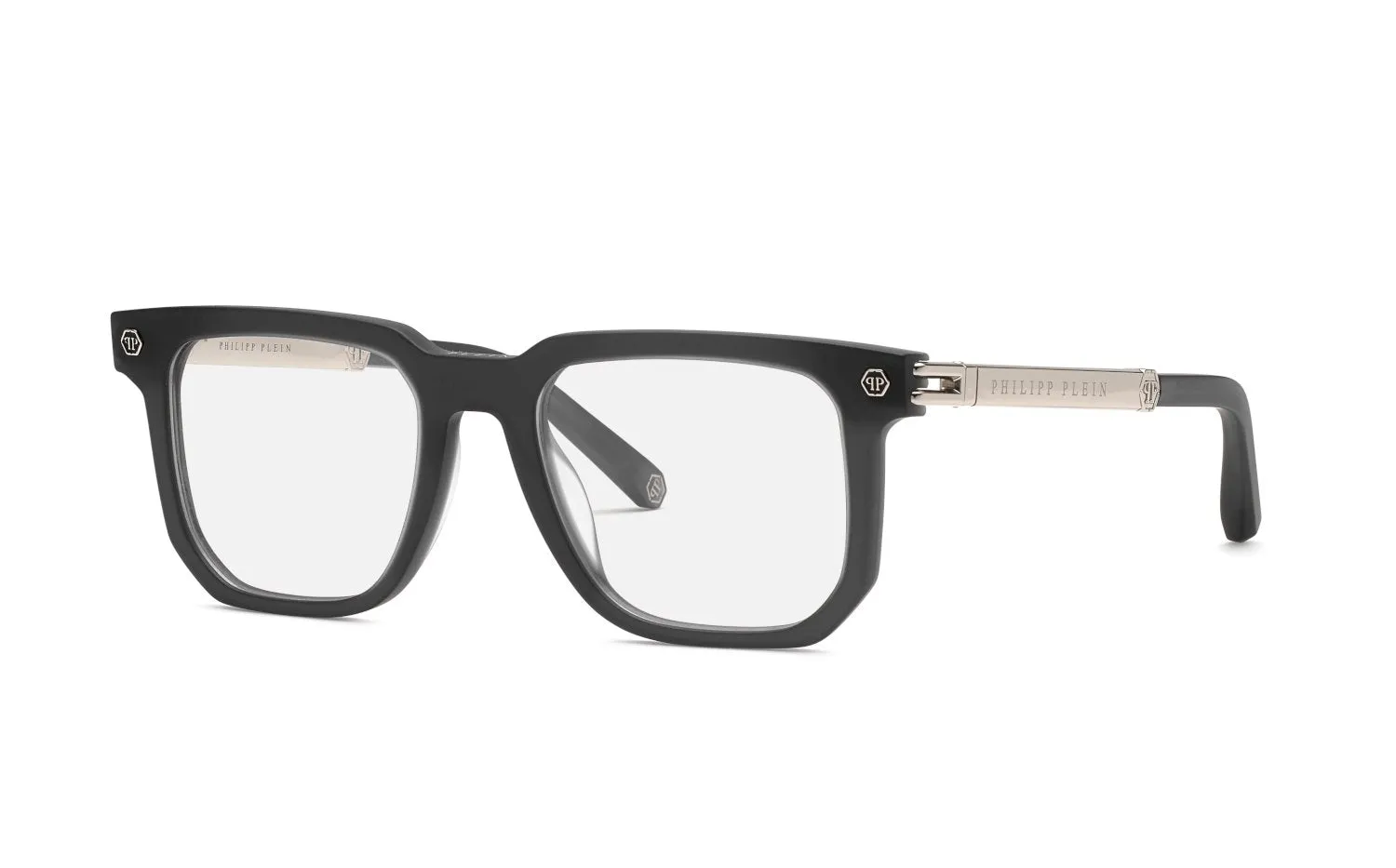Philipp Plein VPP196 PLEIN LEGACY 705M Montature da vista Acetato Grigio Squadrata - immagine 1