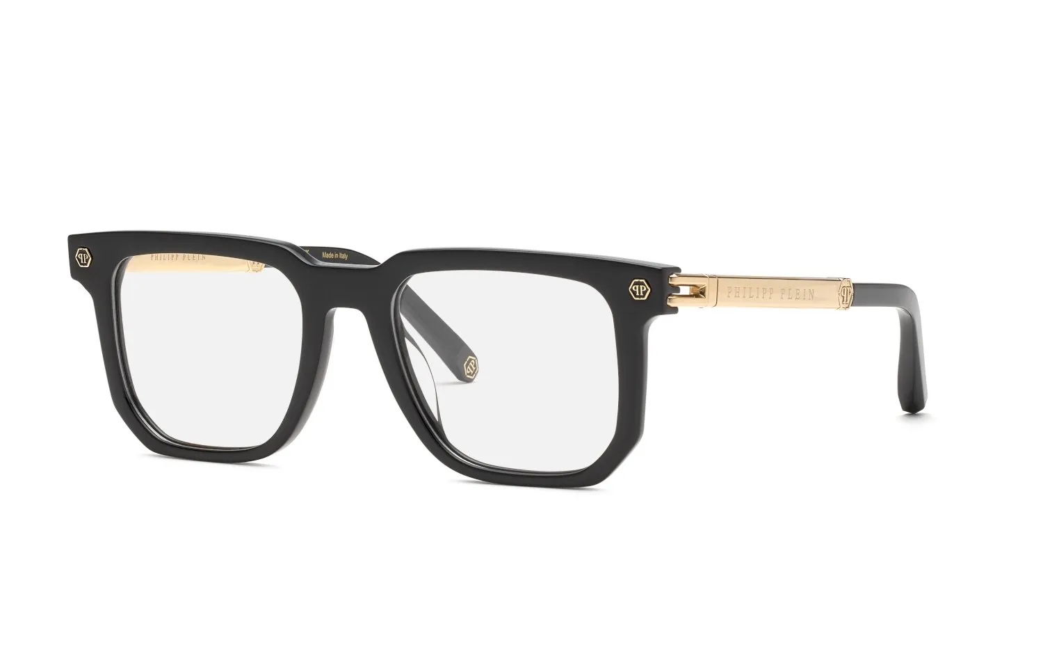 Philipp Plein VPP196 PLEIN LEGACY 700 Montature da vista Acetato Nero Squadrata - immagine 1