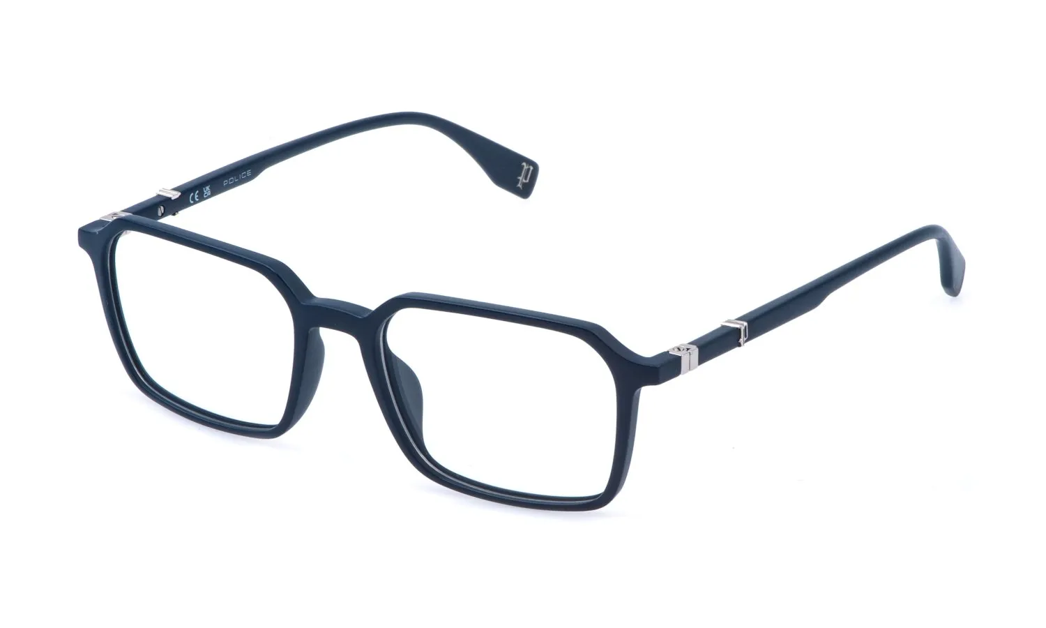 Police VPLR60 BEYOND LITE 8 9GUM Montature da vista Iniettato Blu Geometrica - immagine 1