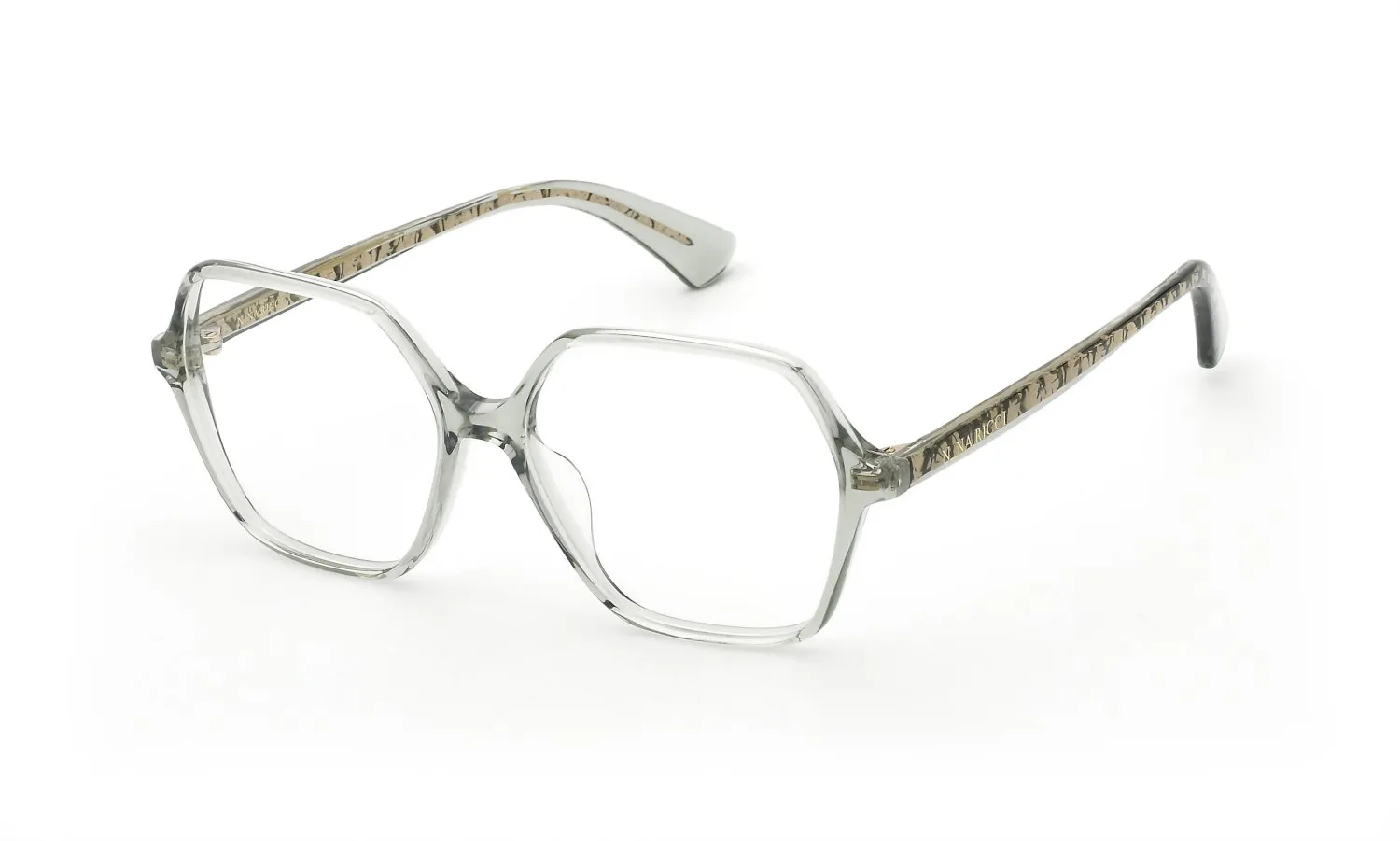 Nina Ricci VNR444 09RM Montature da vista Acetato Grigio Geometrica - immagine 1