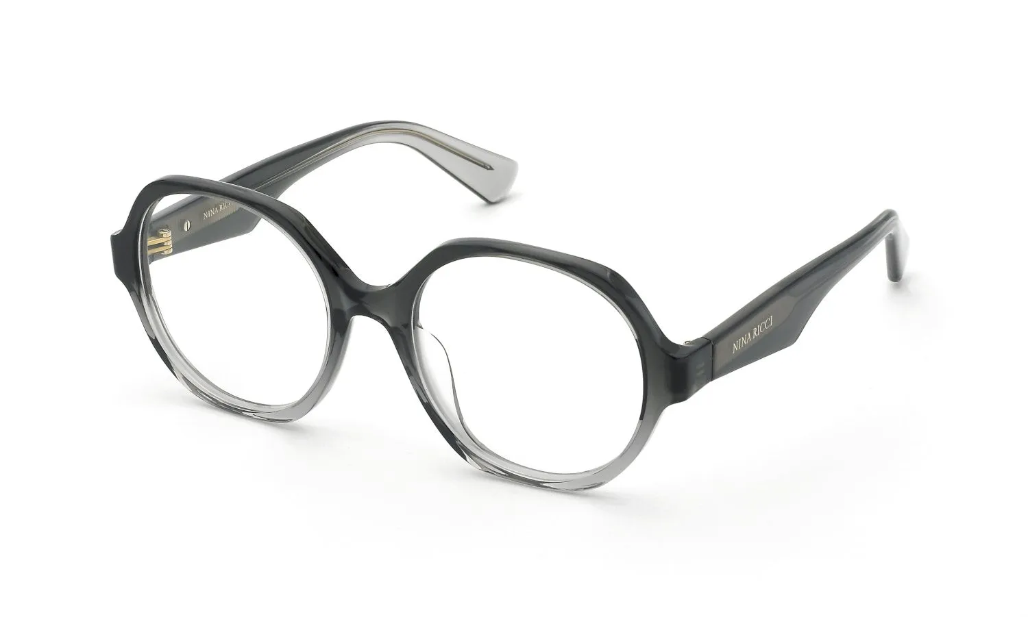 Nina Ricci VNR426 0AH8 Montature da vista Acetato Nero Rotonda - immagine 1