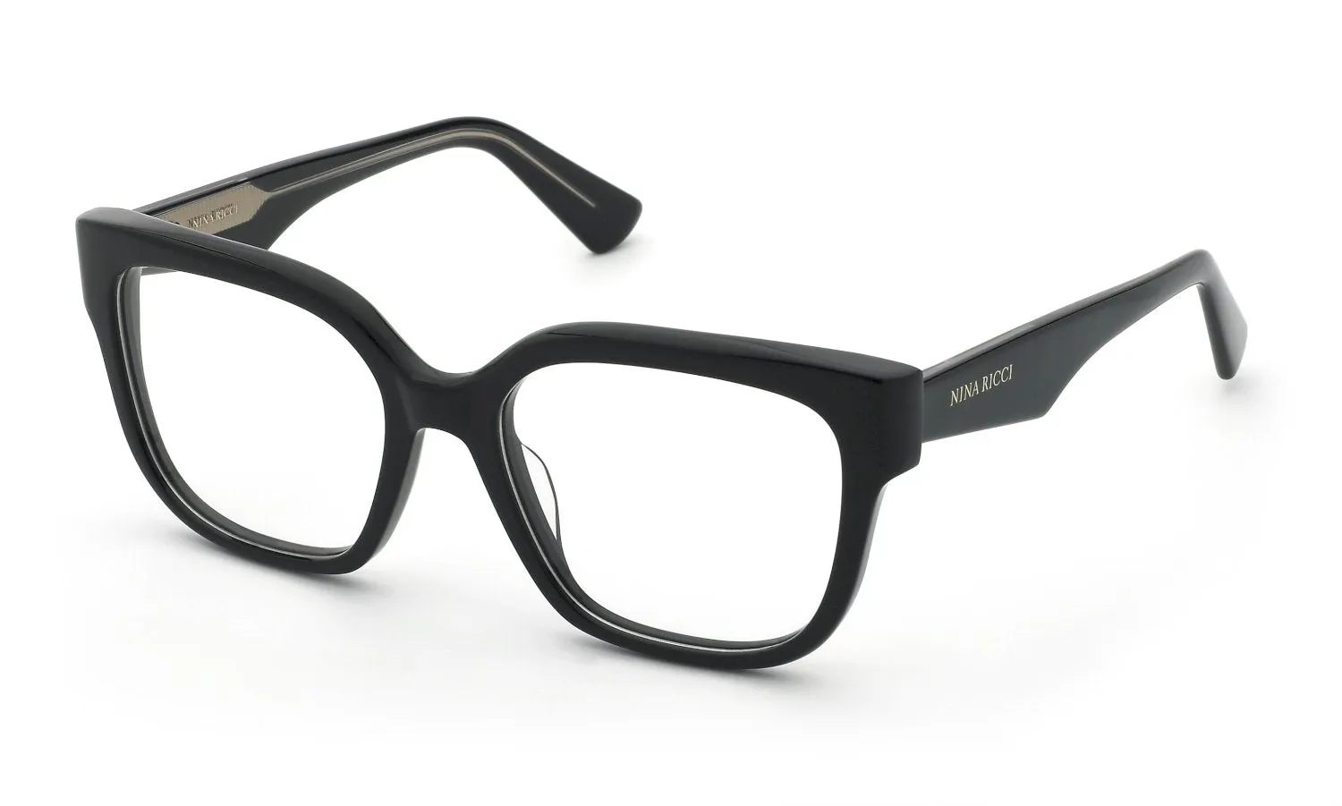 Nina Ricci VNR425 700 Montature da vista Acetato Nero Squadrata - immagine 1