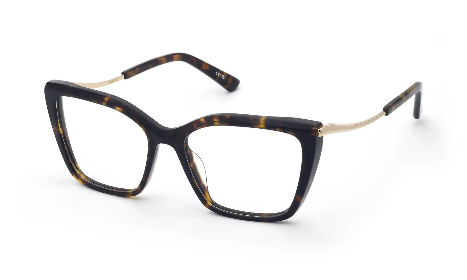 Nina Ricci VNR411 743 Montature da vista Acetato Havana Farfalla - immagine 1