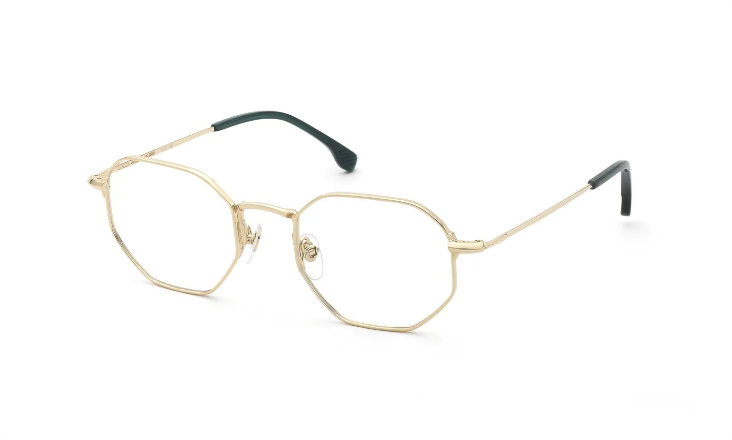 Lozza VL2442 GUBBIO 5 300 Montature da vista Metallo Oro Geometrica - immagine 1