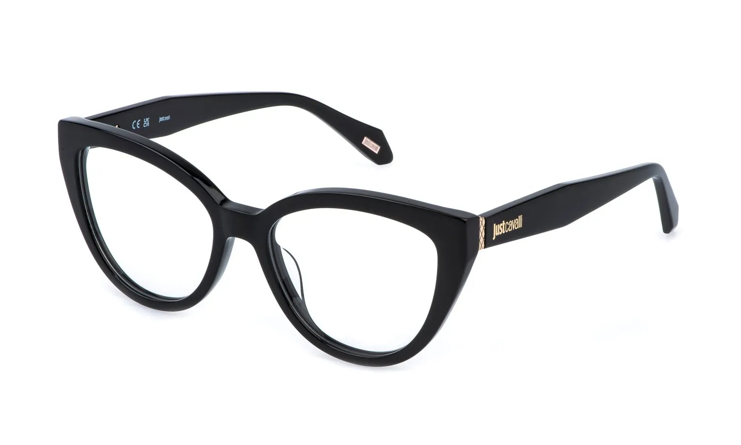 Just Cavalli VJC158 700 Montature da vista Acetato Nero Farfalla - immagine 1