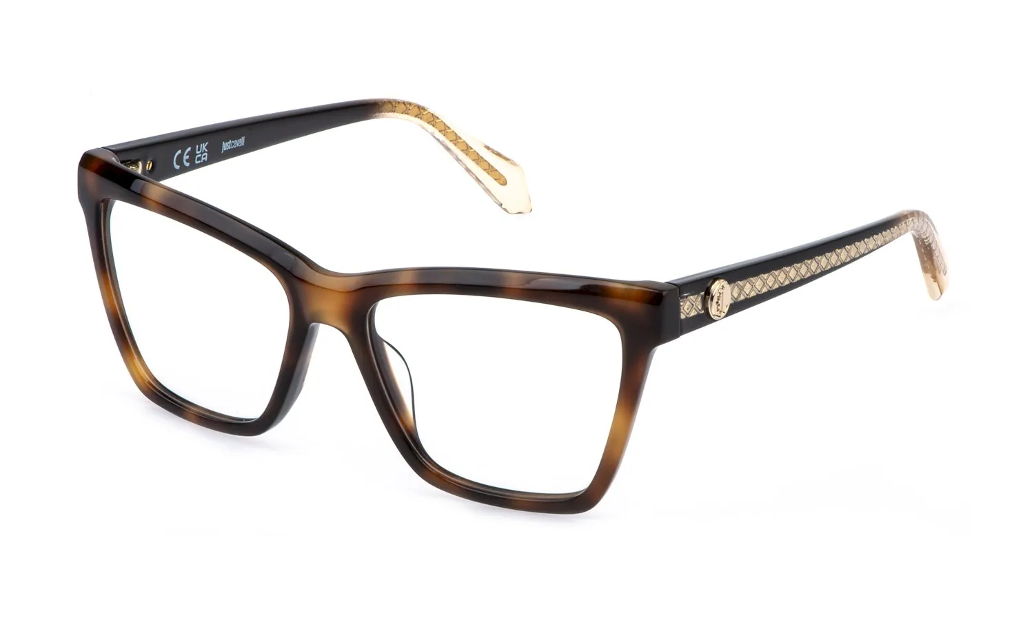Just Cavalli VJC131V 09AJ Montature da vista Acetato Havana Squadrata - immagine 1