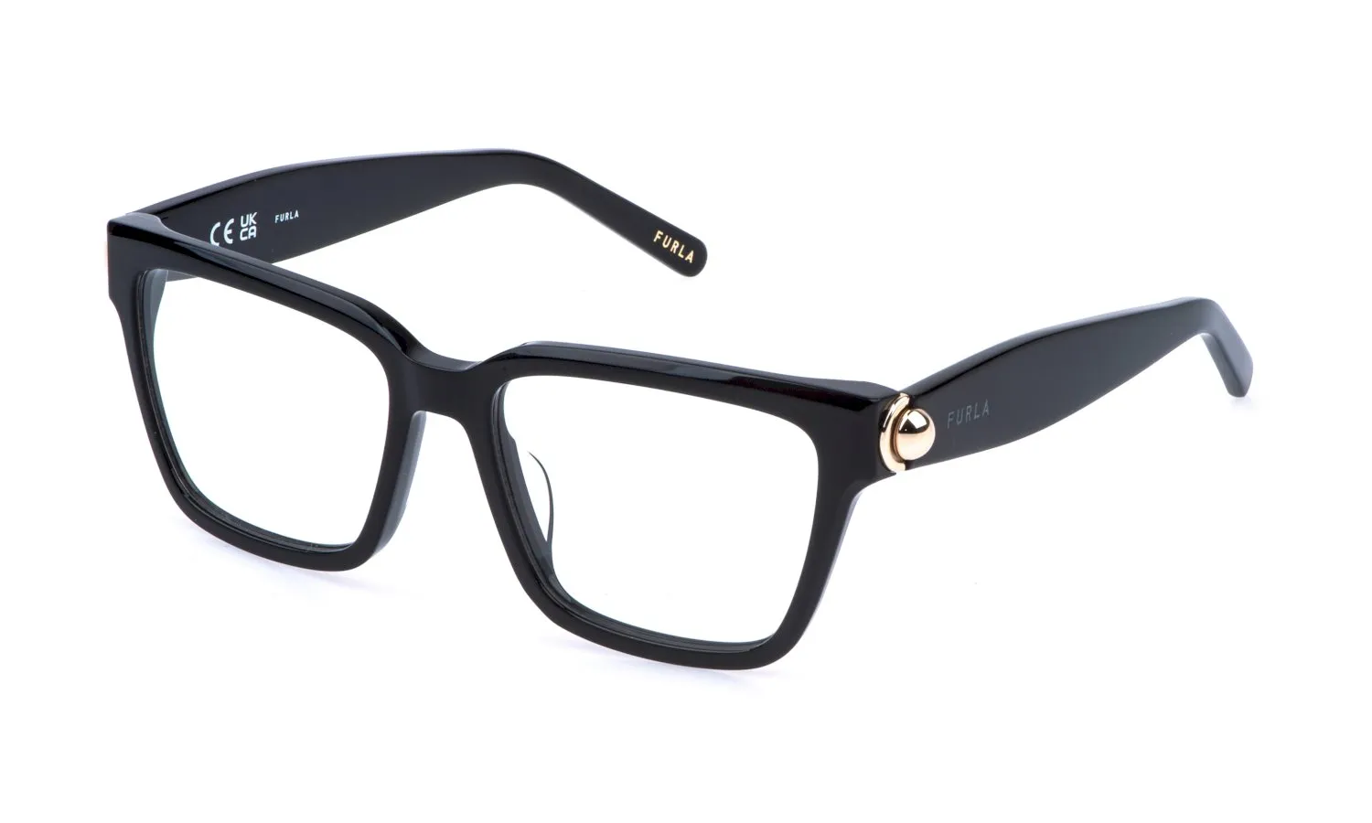 Furla VFU990 700 Montature da vista Acetato Nero Squadrata - immagine 1
