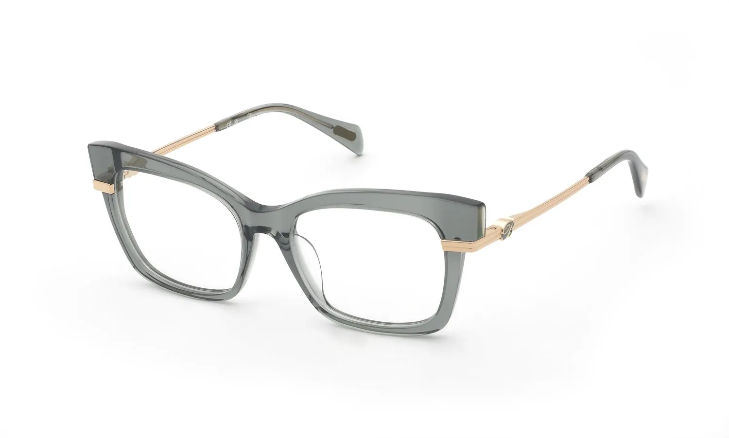Blumarine VBM898 0M78 Montature da vista Acetato Grigio Squadrata - immagine 1