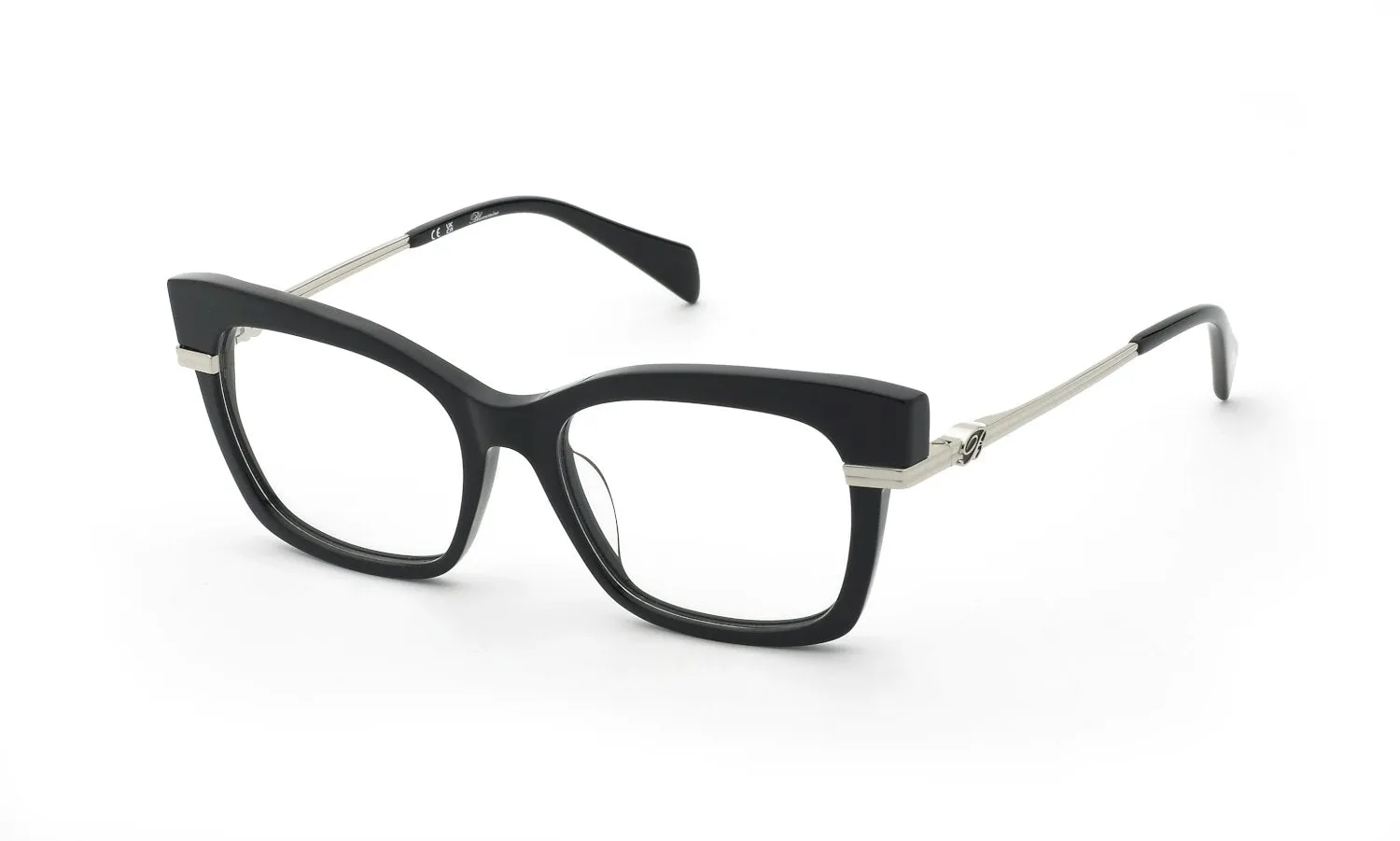 Blumarine VBM898 700 Montature da vista Acetato Nero Squadrata - immagine 1