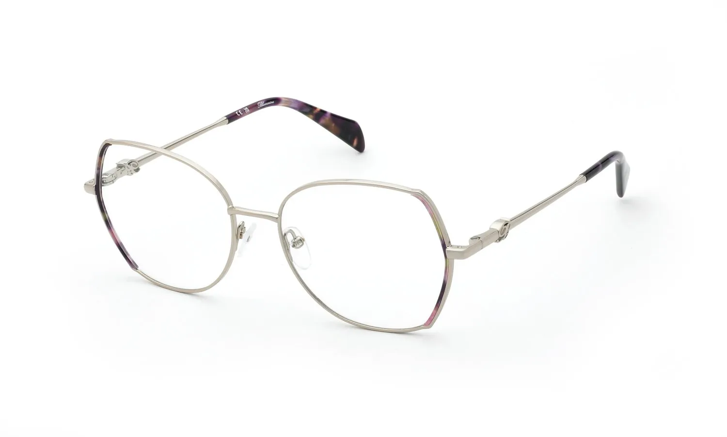 Blumarine VBM235 0A39 Montature da vista Metallo Oro Geometrica - immagine 1