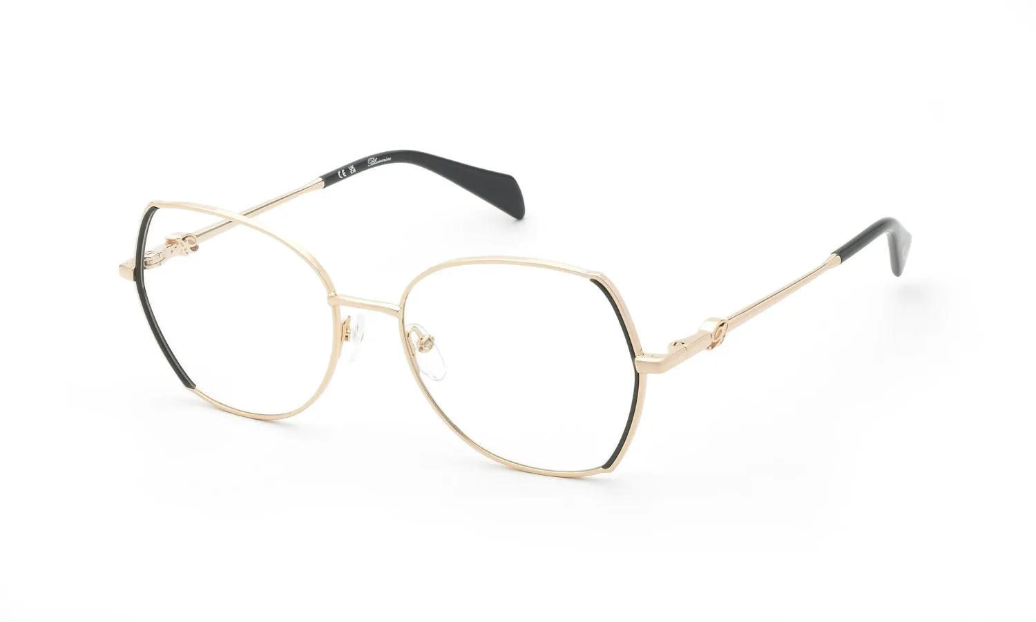 Blumarine VBM235 08FC Montature da vista Metallo Oro Geometrica - immagine 1
