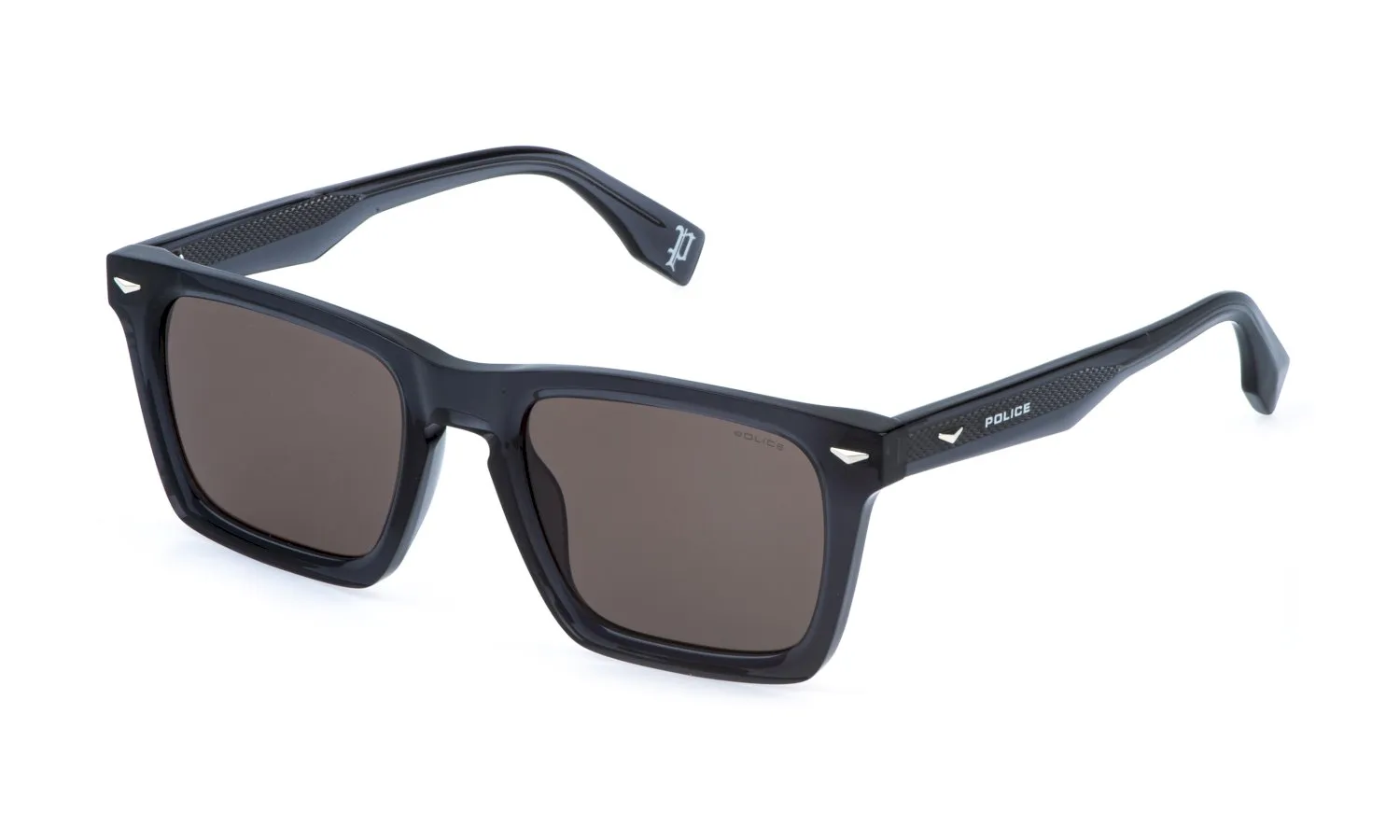 Police SPLR79E SUPERNOVA 5 705 Occhiali da sole Acetato Grigio Marrone Squadrata Antiriflesso - immagine 1