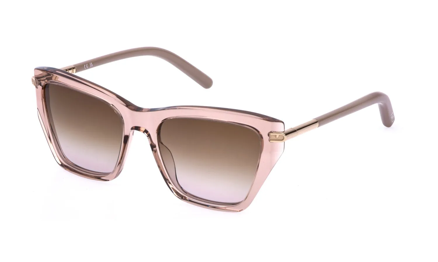 Furla SFU983 07SP Occhiali da sole Acetato Rosa Marrone Farfalla Normale Sfumato - immagine 1