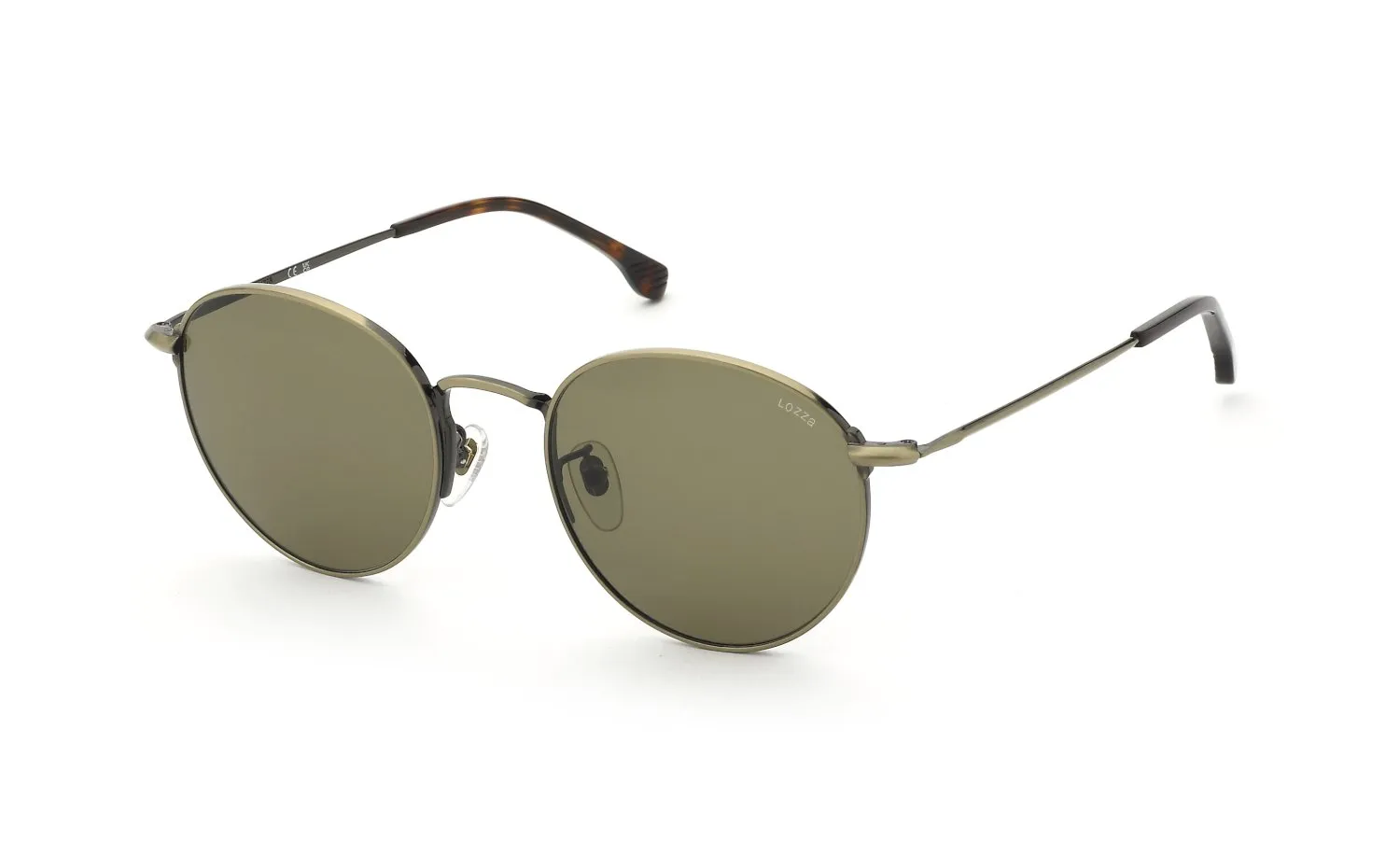Lozza SL2443 GUBBIO 6 0S29 Occhiali da sole Metallo Oro Marrone Pantos Normale - immagine 1