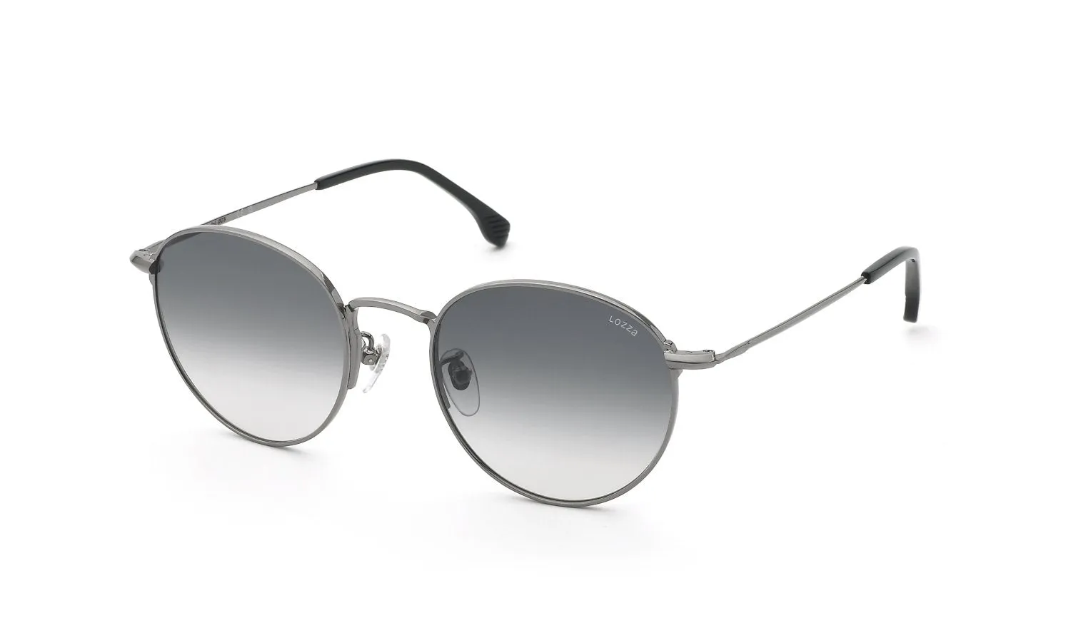 Lozza SL2443 GUBBIO 6 509 Occhiali da sole Metallo Grigio Fumo Pantos Normale Sfumato - immagine 1