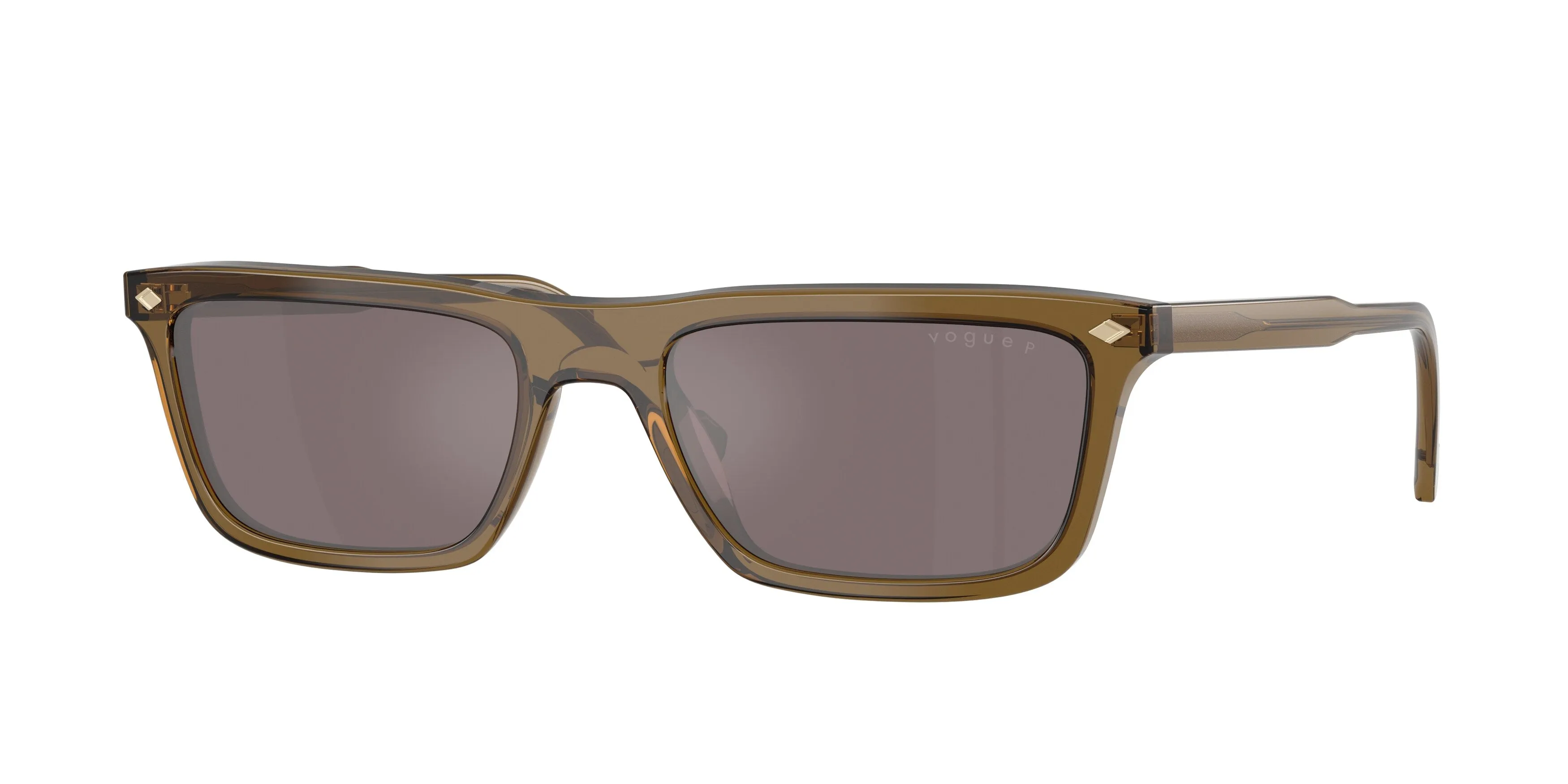 VOGUE EYEWEAR VO5687S 3260LB Occhiali da sole Acetato Verde Rosa Pillow Polarizzata - immagine 1