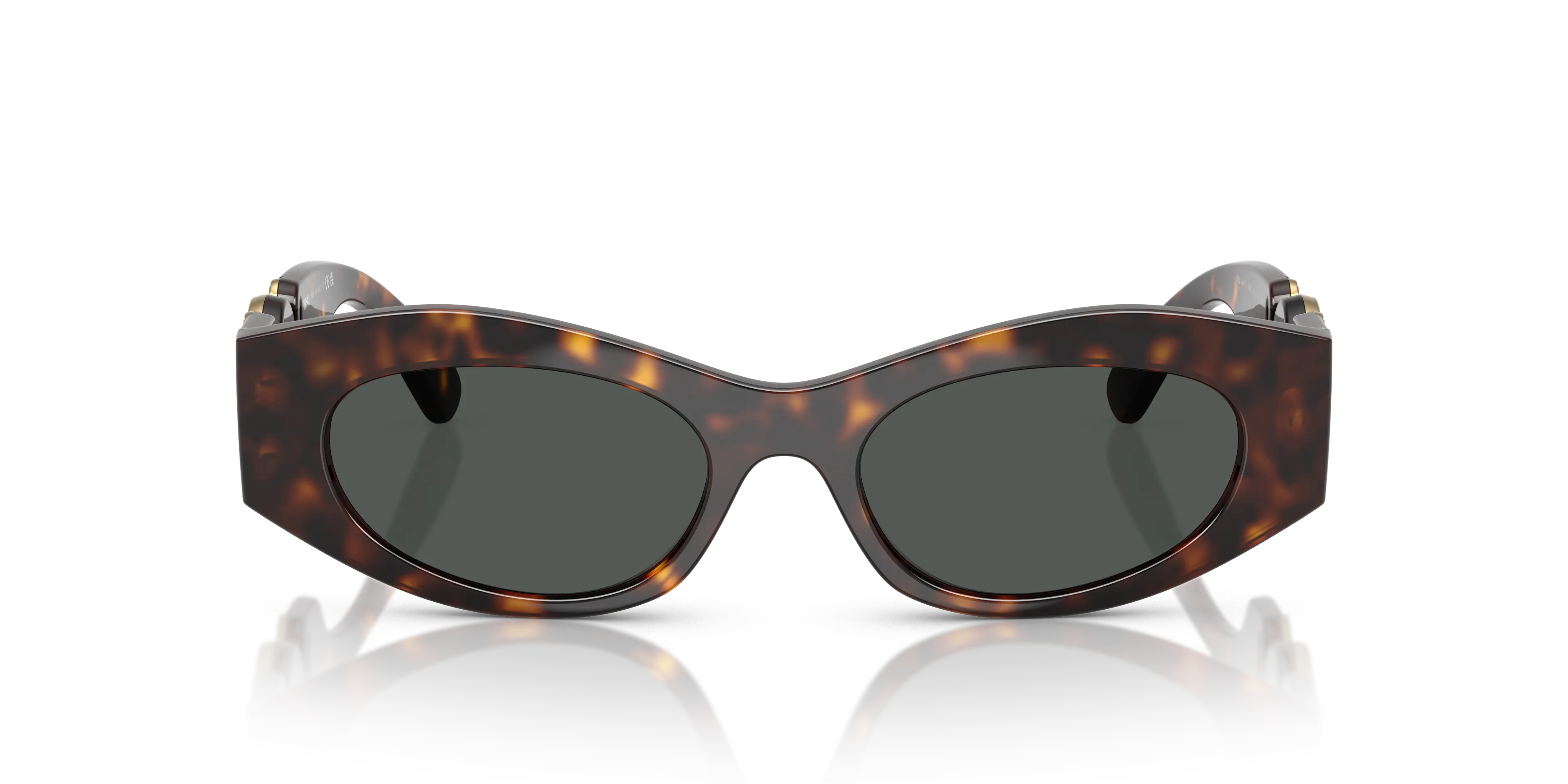 Versace VE4480U 108/87 Occhiali da sole Iniettato Tartaruga Grigio Cat Eye Normale - immagine 3