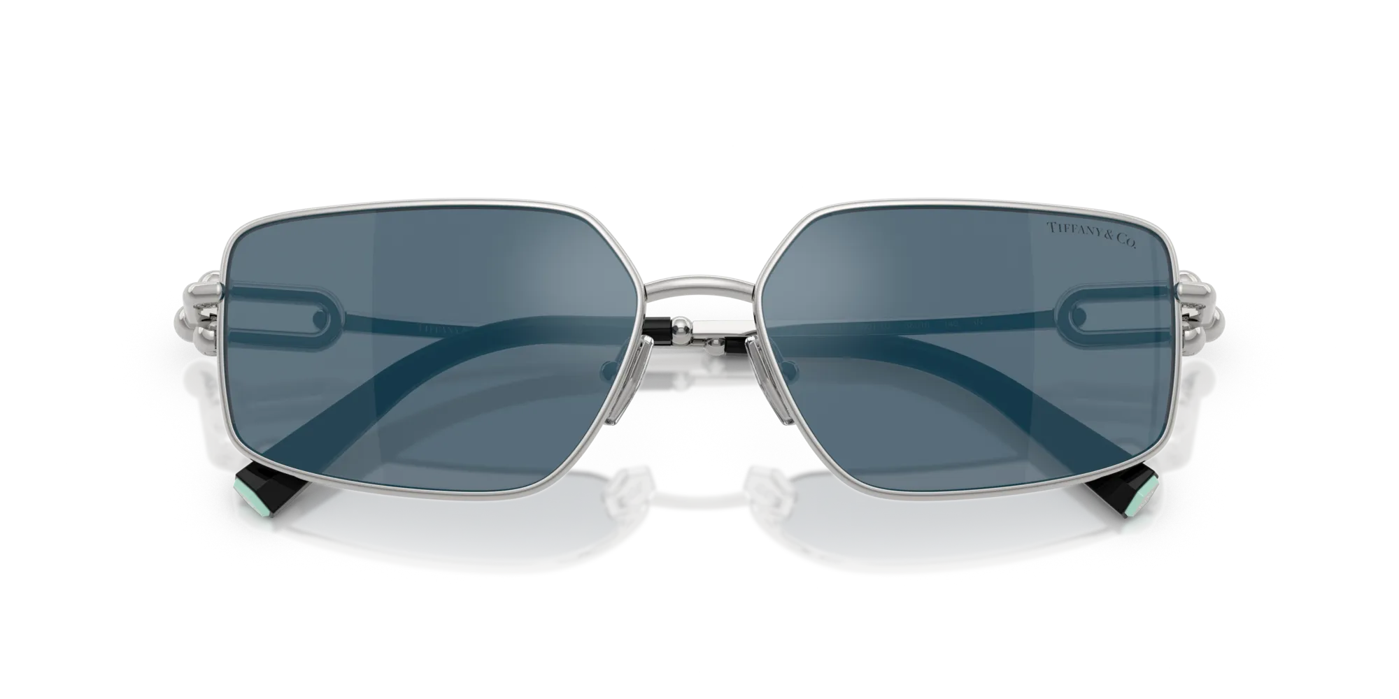 Tiffany TF3111 60011U Occhiali da sole Metallo Argento Blu Squadrata Normale - immagine 2