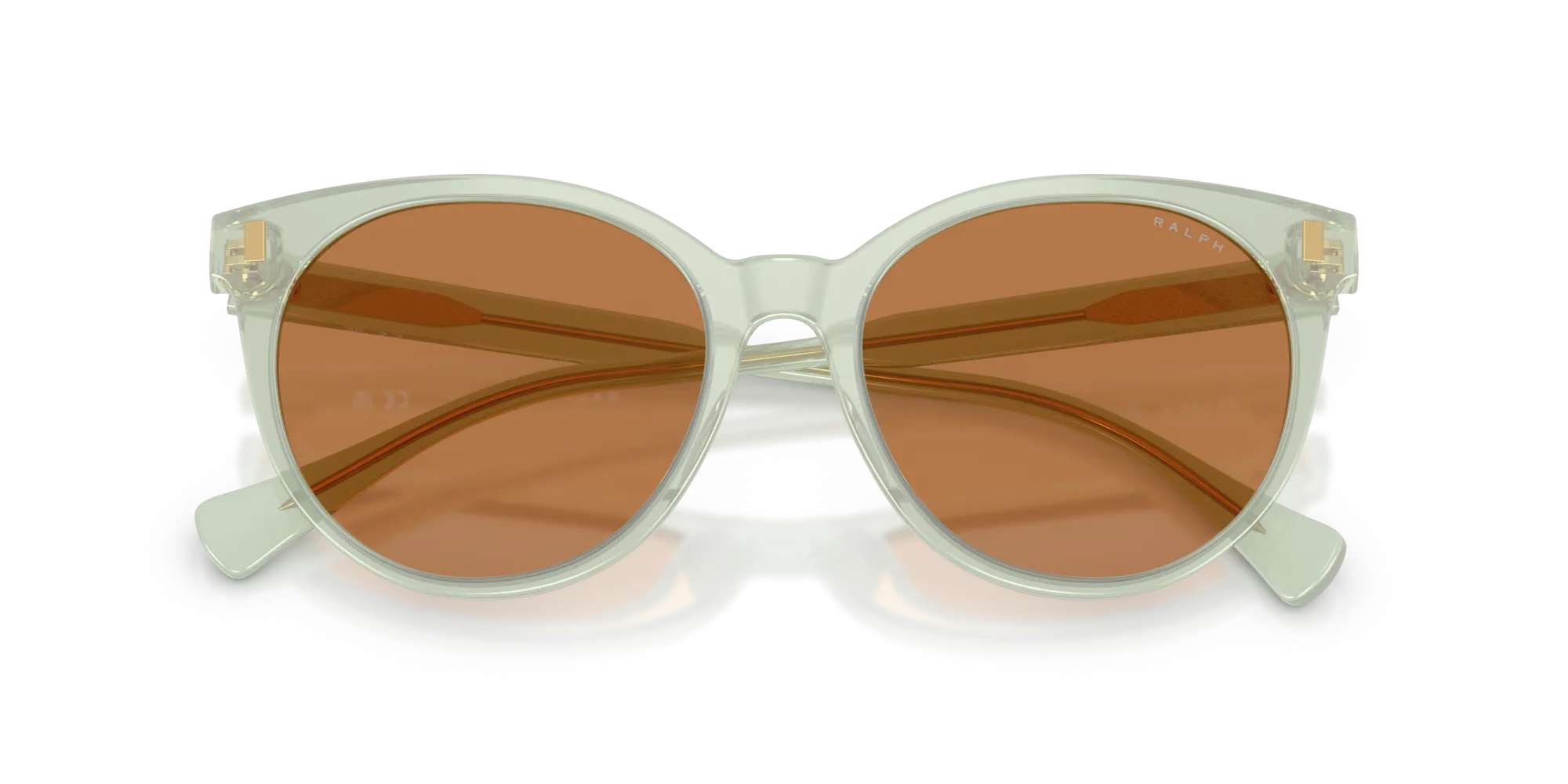 Ralph Lauren RA5331U 604973 Occhiali da sole Acetato Verde Marrone Pantos Normale - immagine 2