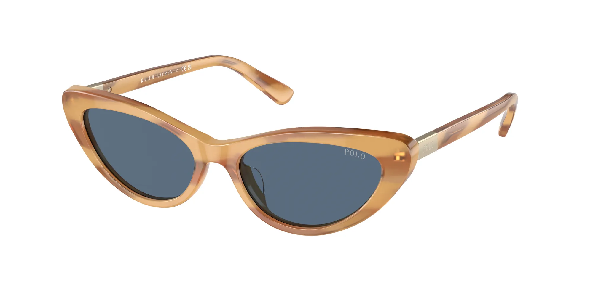 Polo Ralph Lauren PH4199U 607980 Occhiali da sole Acetato Marrone Blu Cat Eye Normale - immagine 1